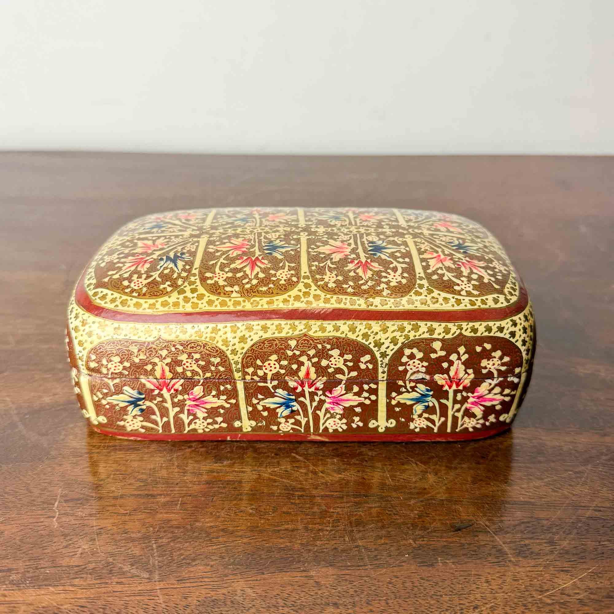 Vintage Papier Mache Box