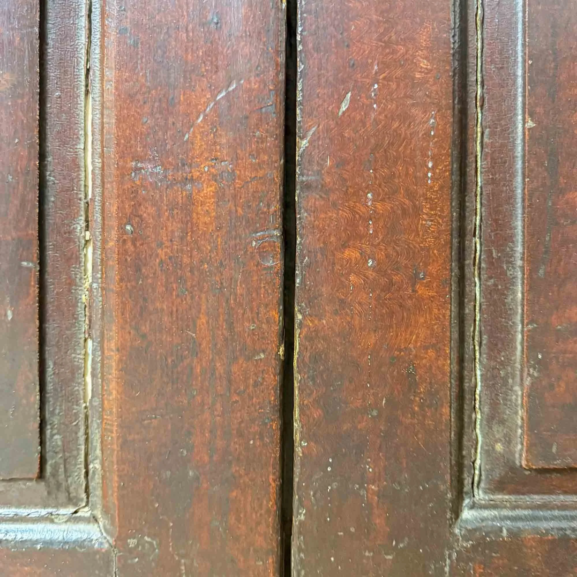 antique pine painted mid height cupboard-15.jpg