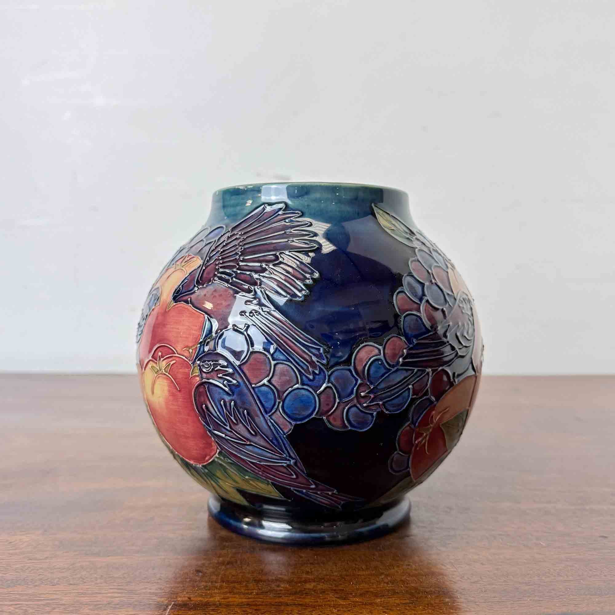 moorcroft pottery finches pattern vase-7.jpg