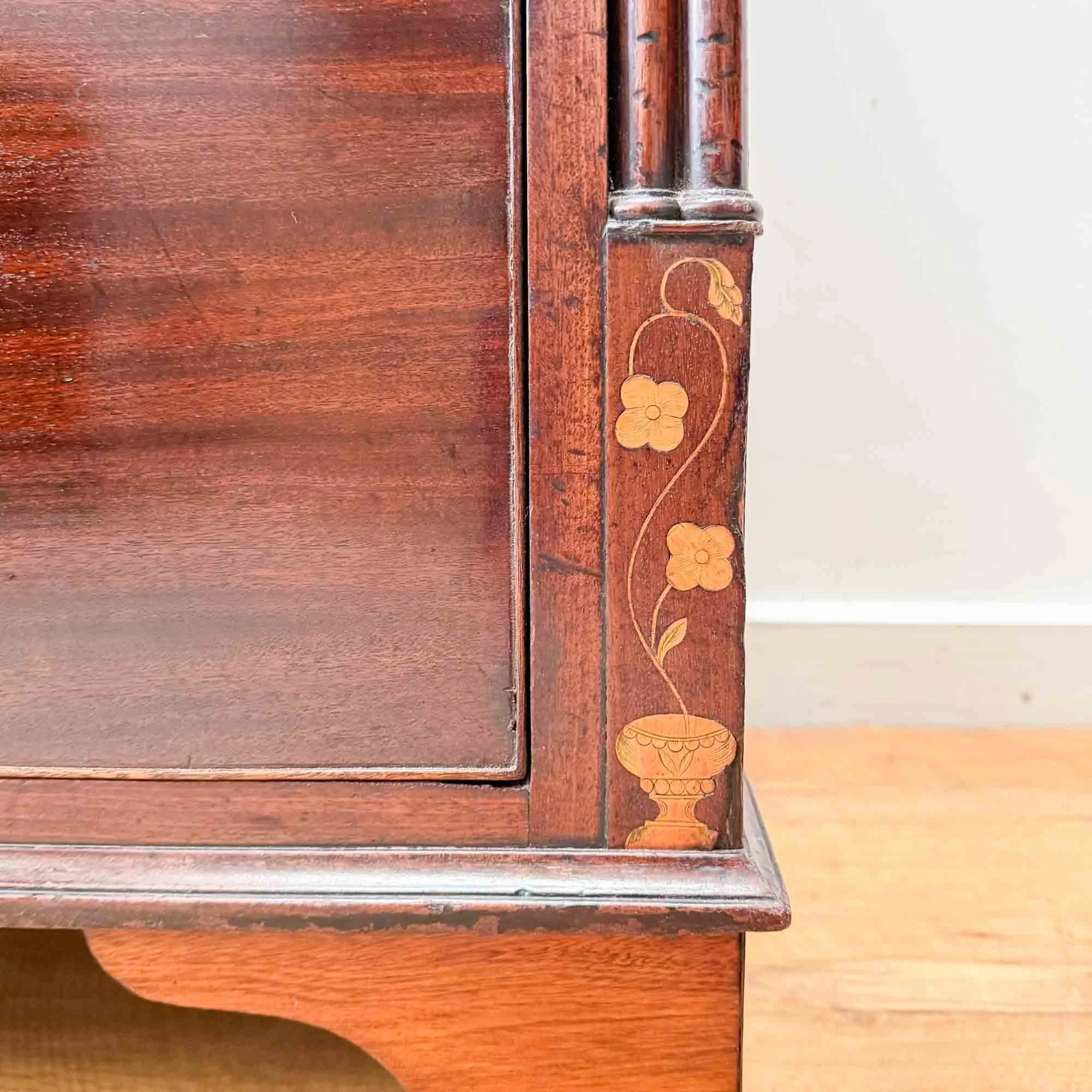 georgian inlay and penwork mahogany chest of drawers-18.jpg