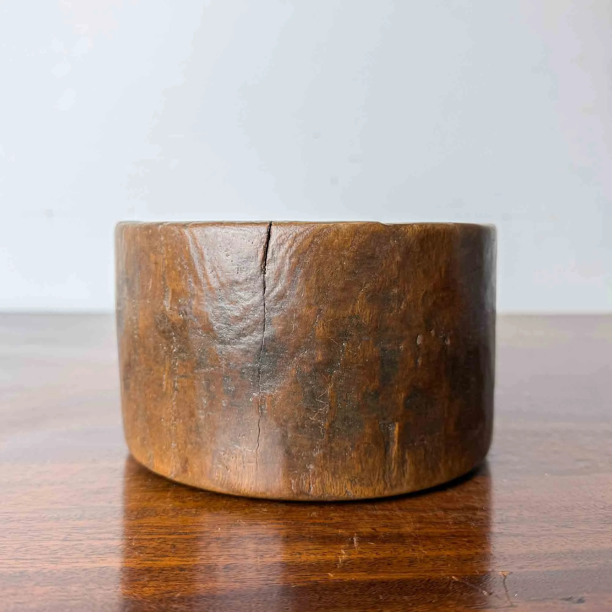 antique dug out wooden bowl-7.jpg