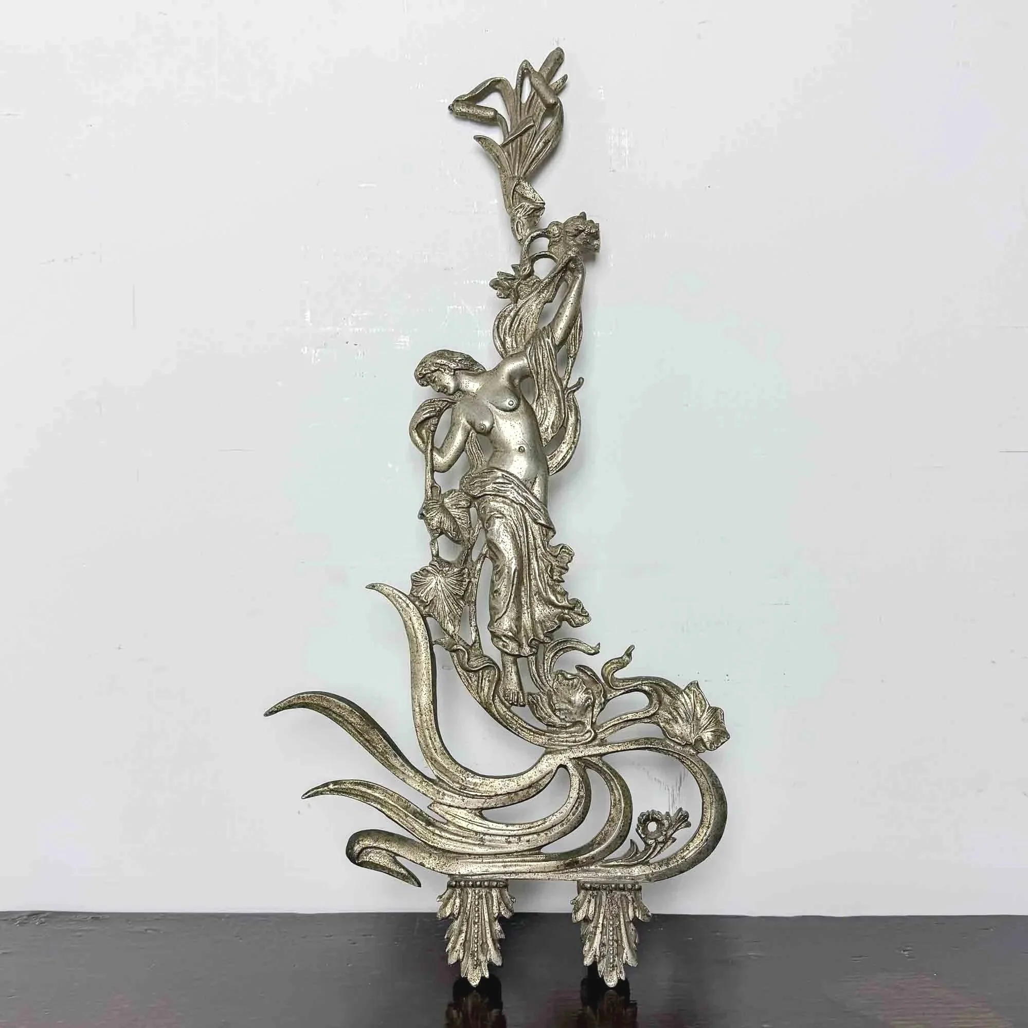 art nouveau style metal finial