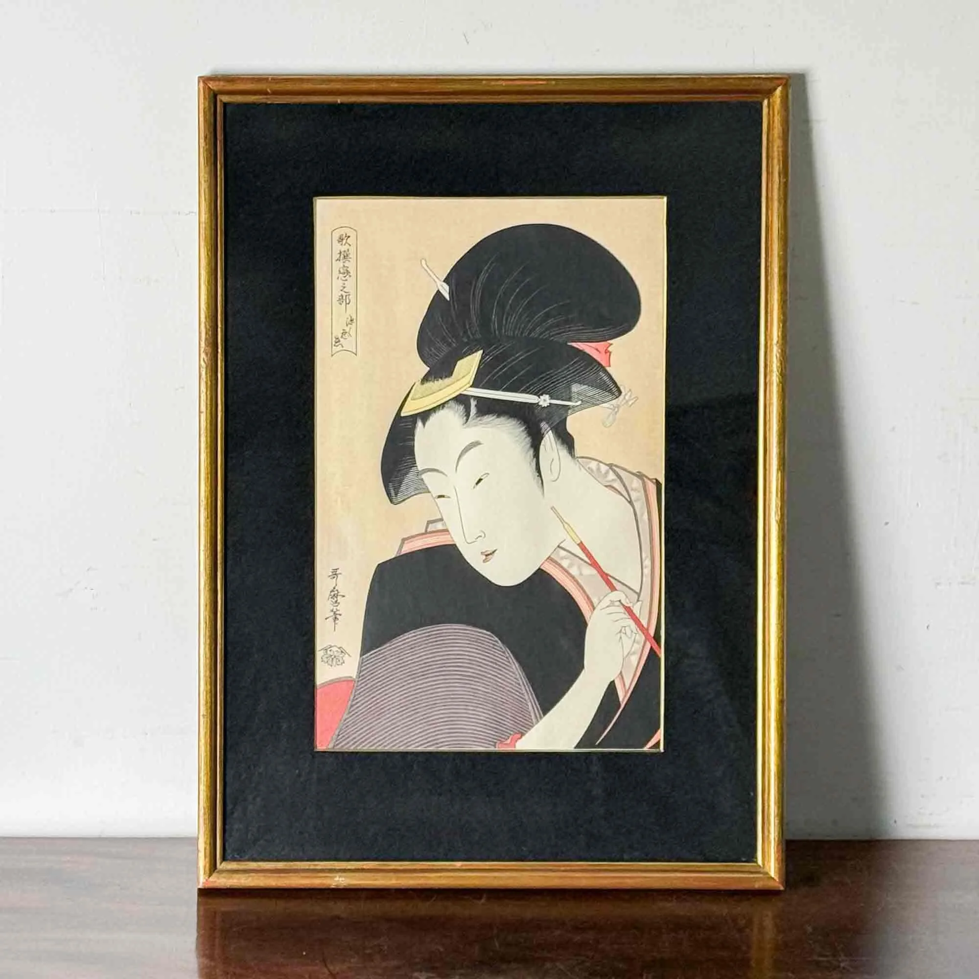Japanese Utamaro woodblock print