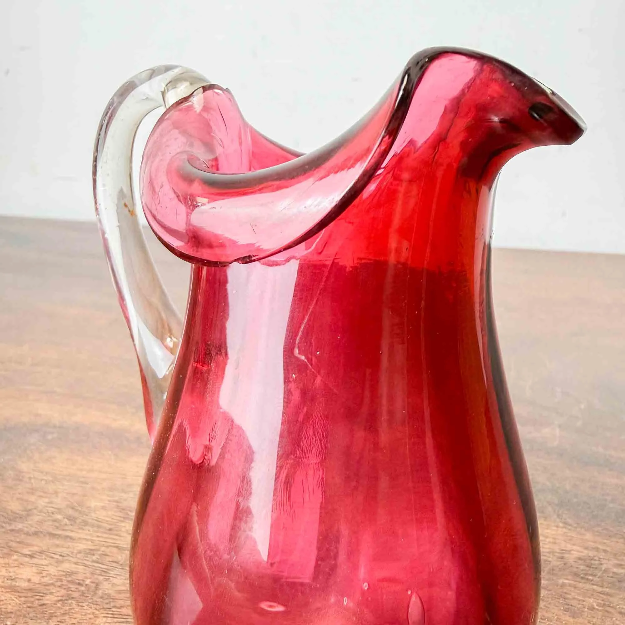 small victorian cranberry glass jug-3.jpg