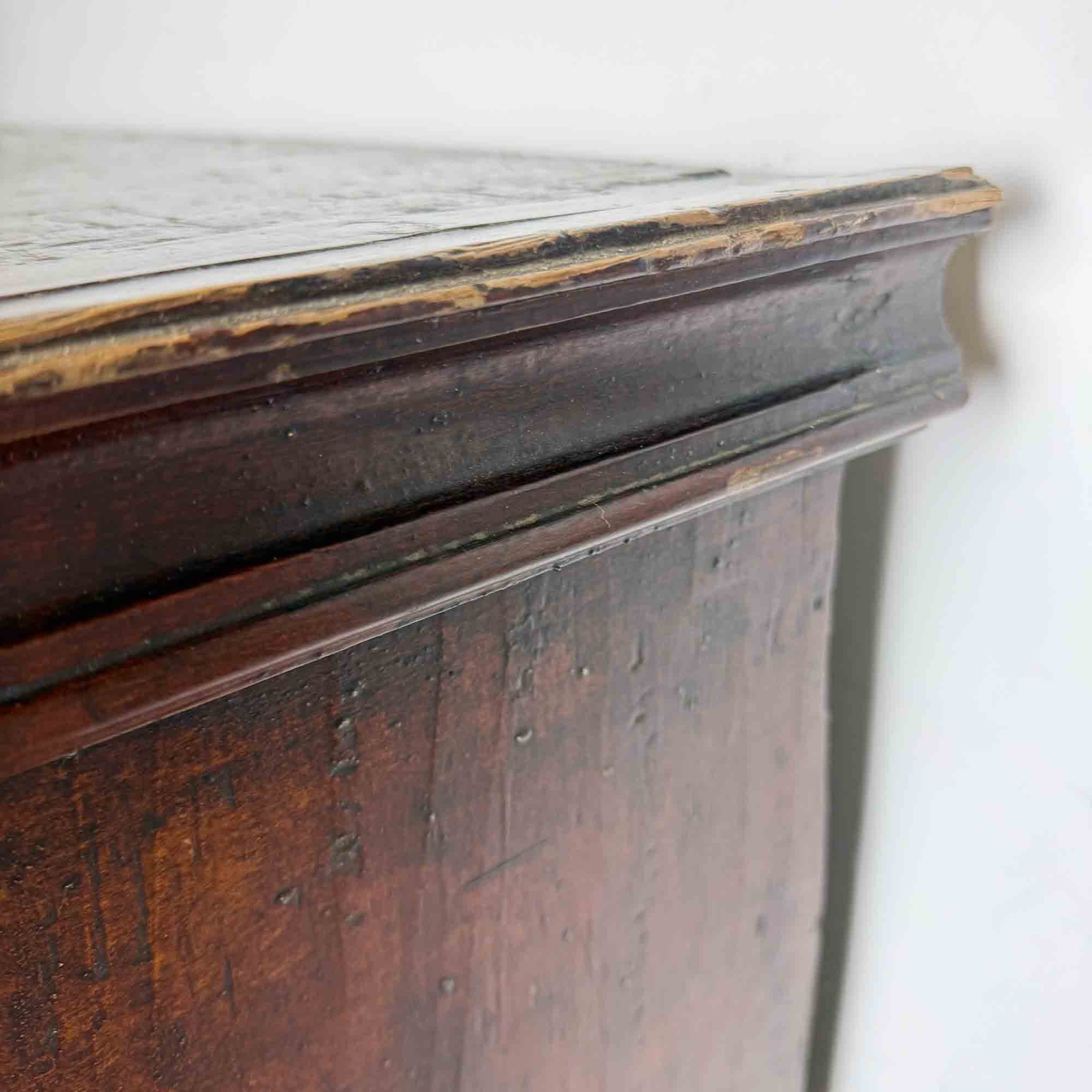 antique pine painted mid height cupboard-7.jpg