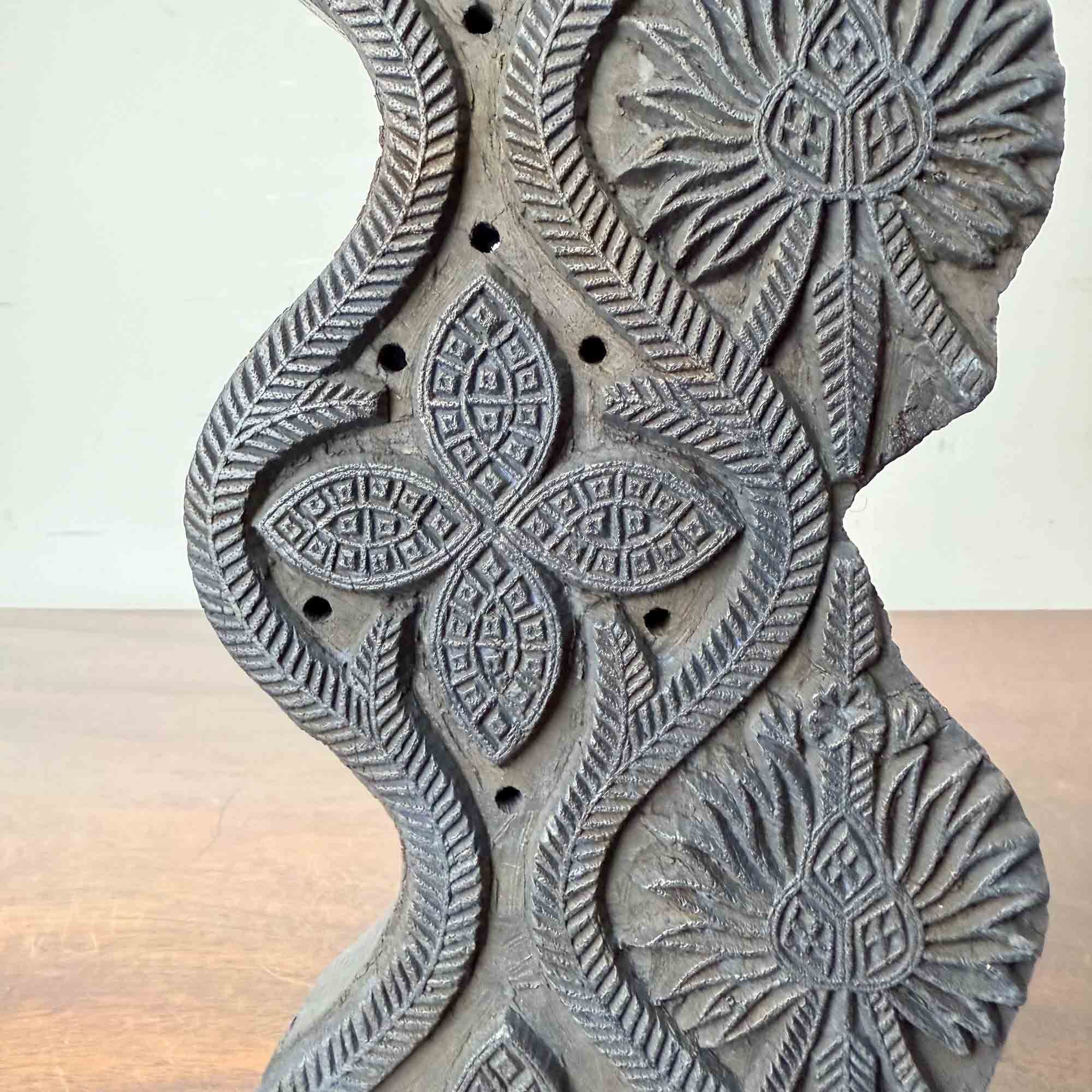 Vintage carved wooden Printing Block