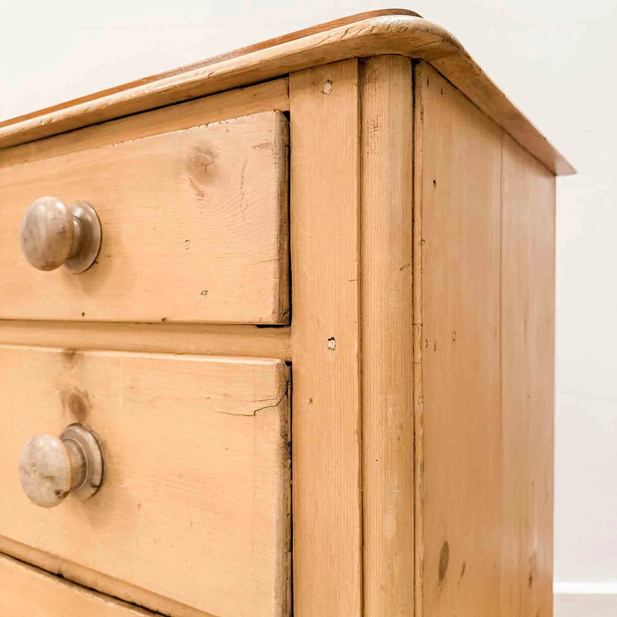 19th century pine chest of drawers