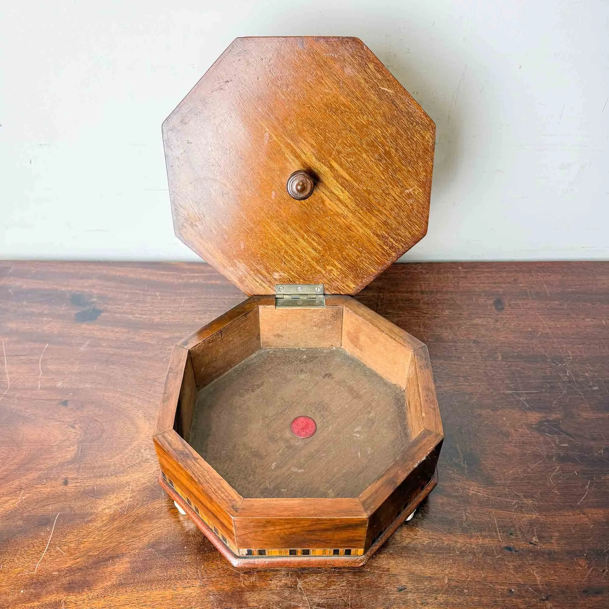 antique spitoon footstool with crewelwork upholstery-04.jpg