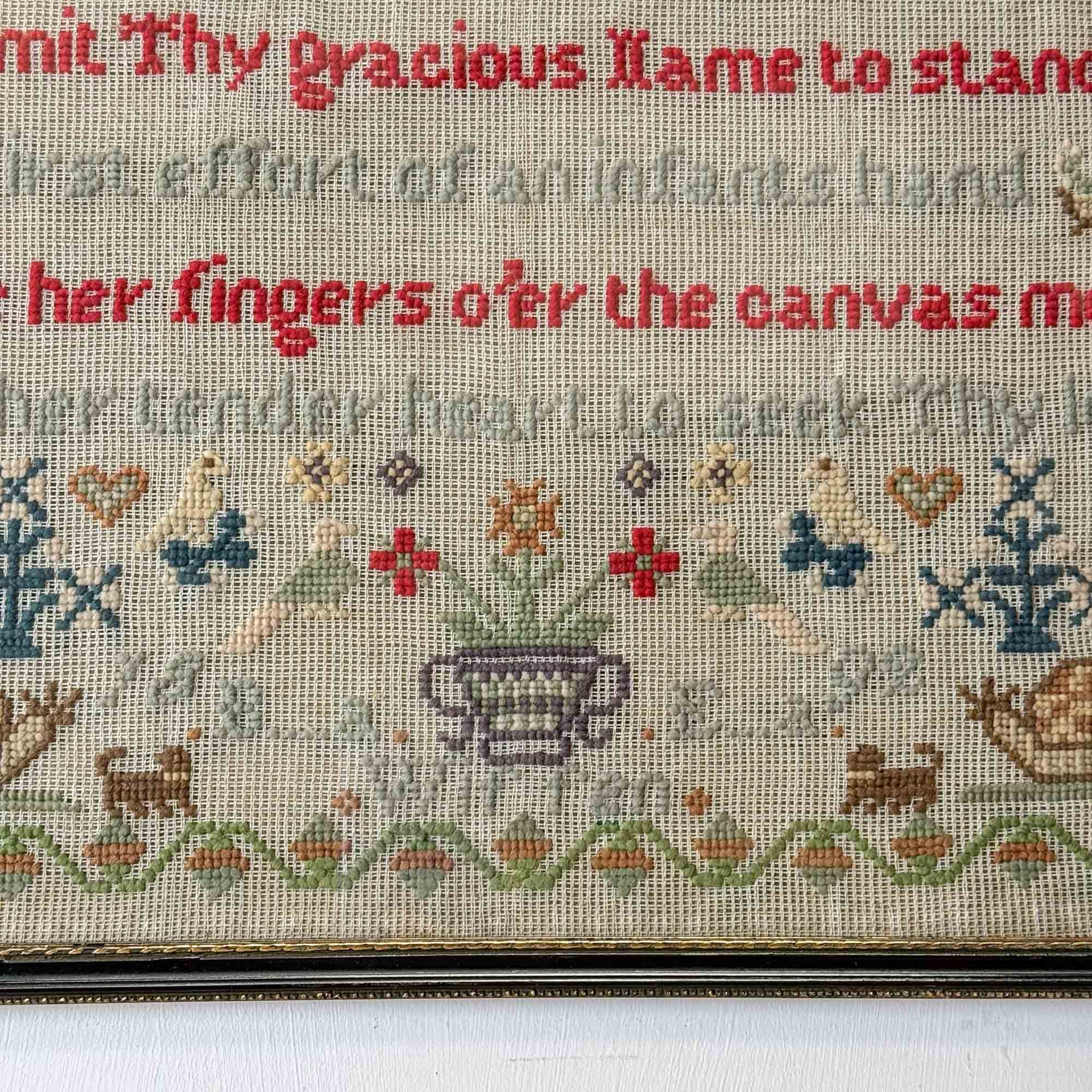 Pair of antique Embroidered Samplers