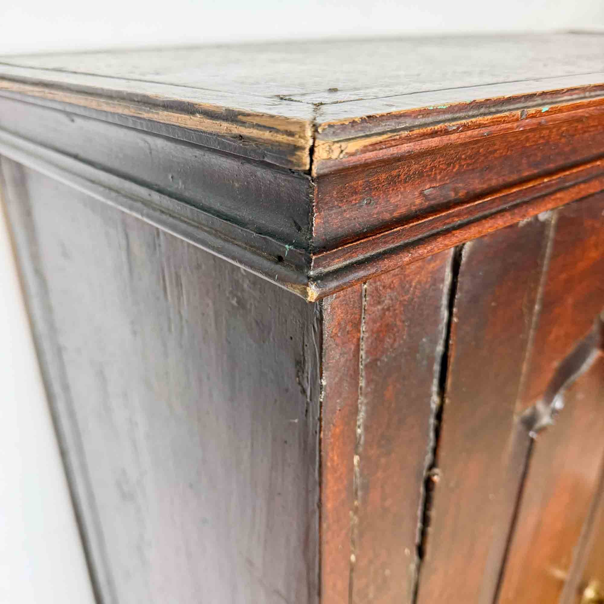 antique pine painted mid height cupboard-2.jpg