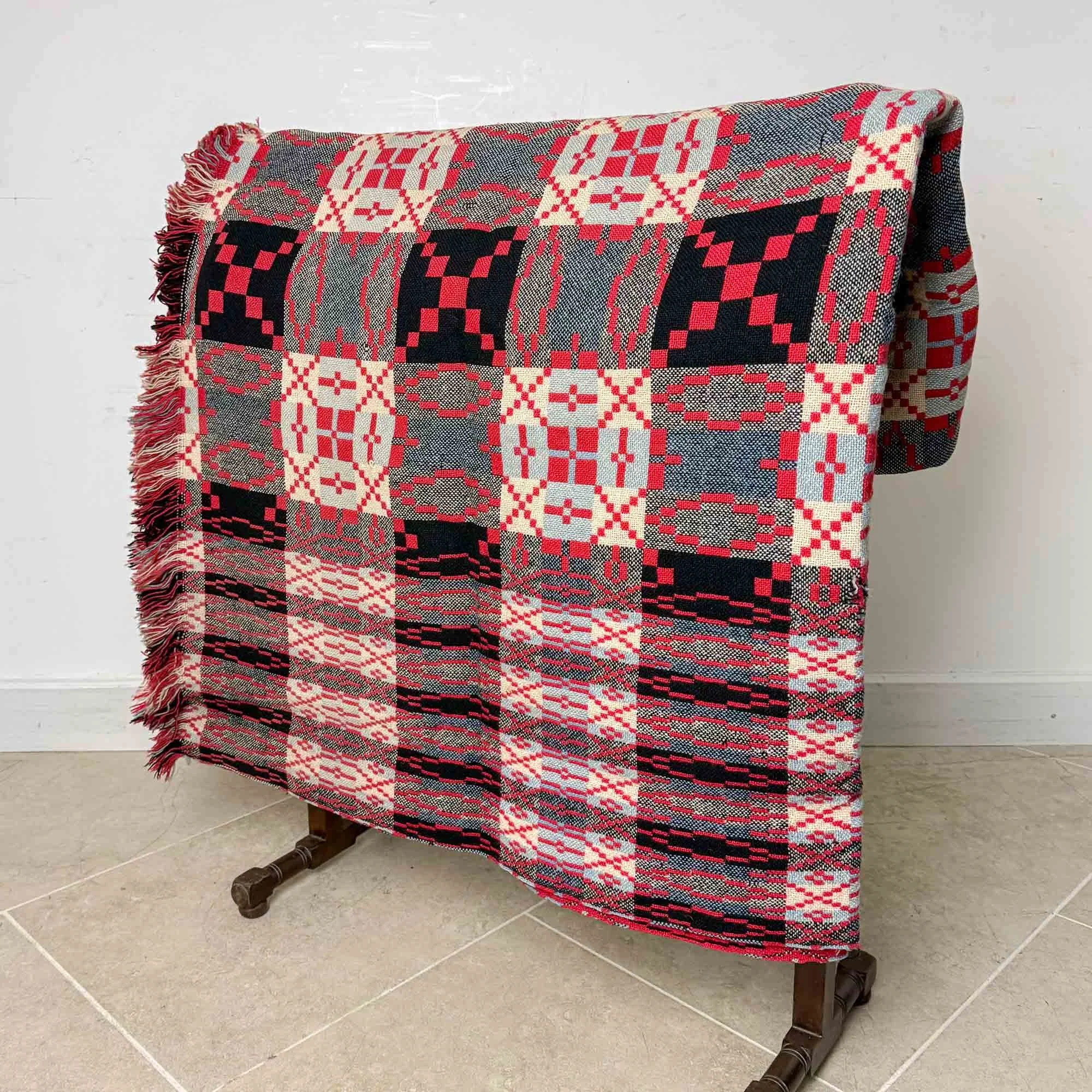 Vintage Welsh Tapestry Blanket