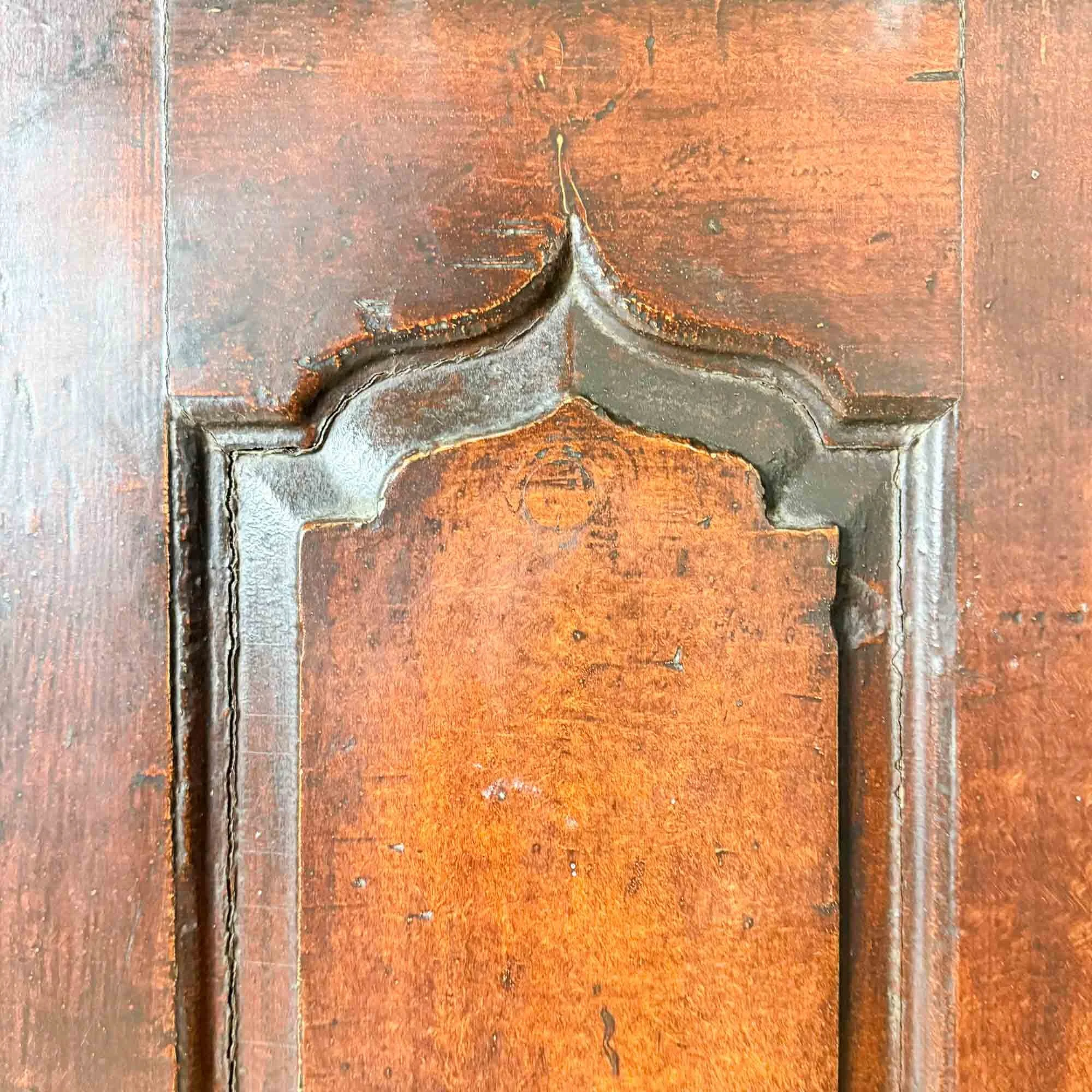 antique pine painted mid height cupboard-19.jpg