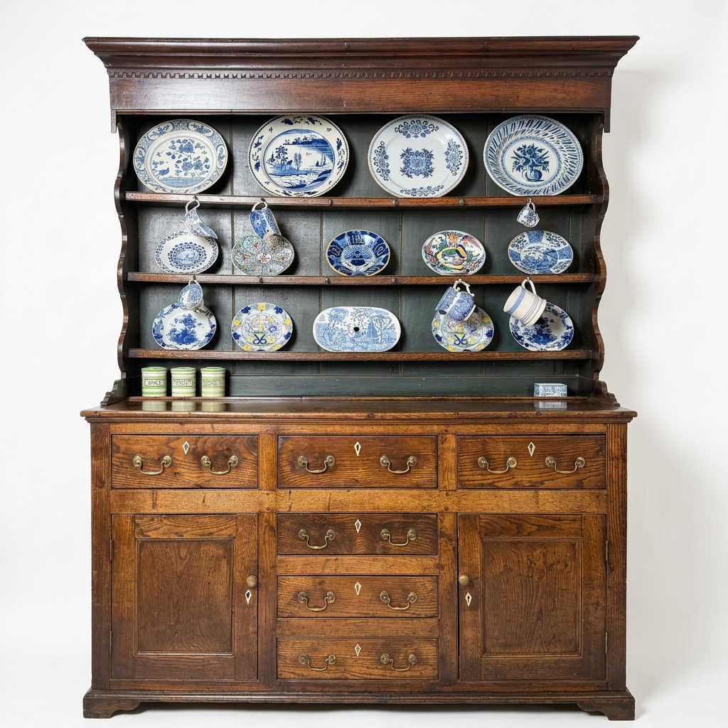 georgian elm dresser