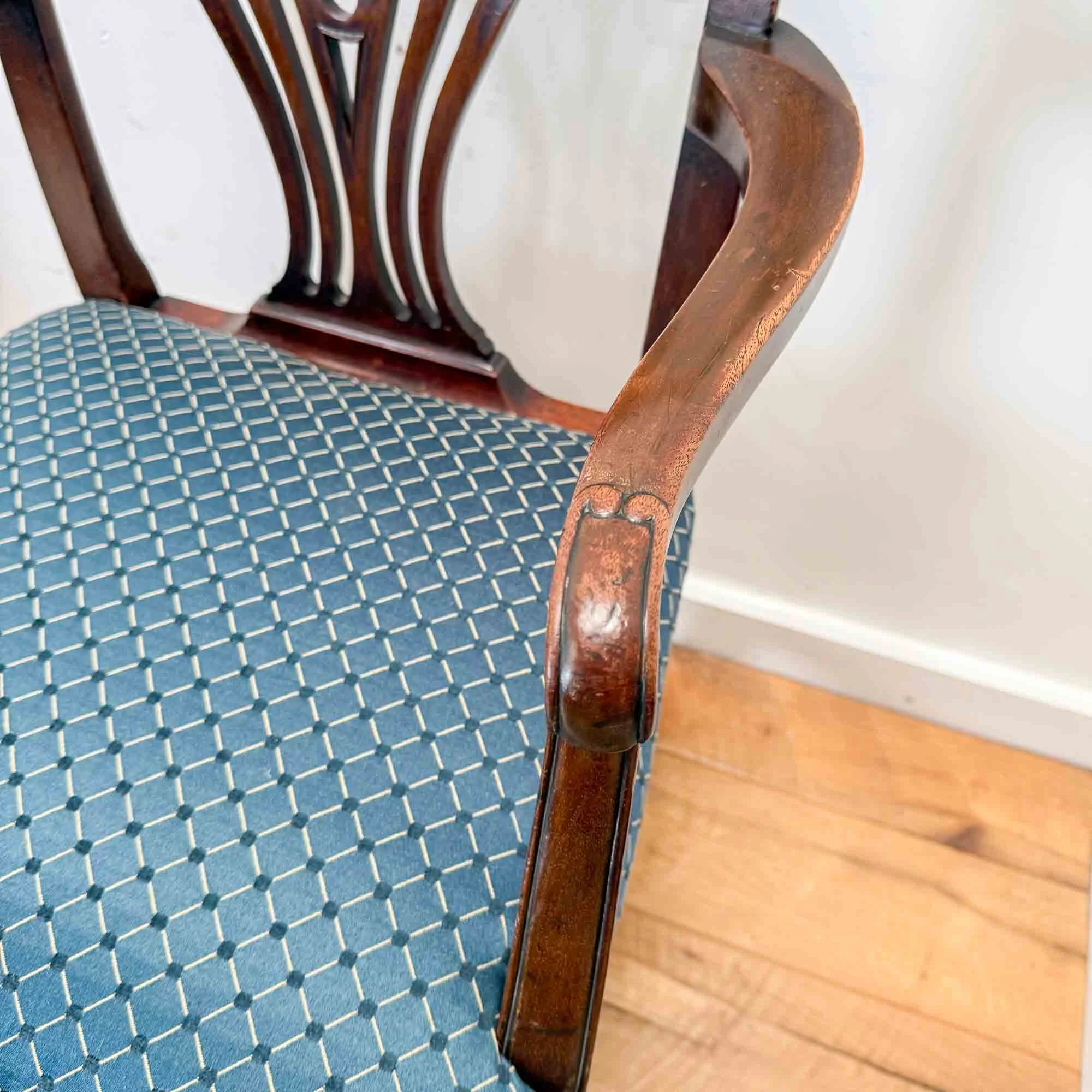 pair of antique mahogany chippendale style chairs-7.jpg