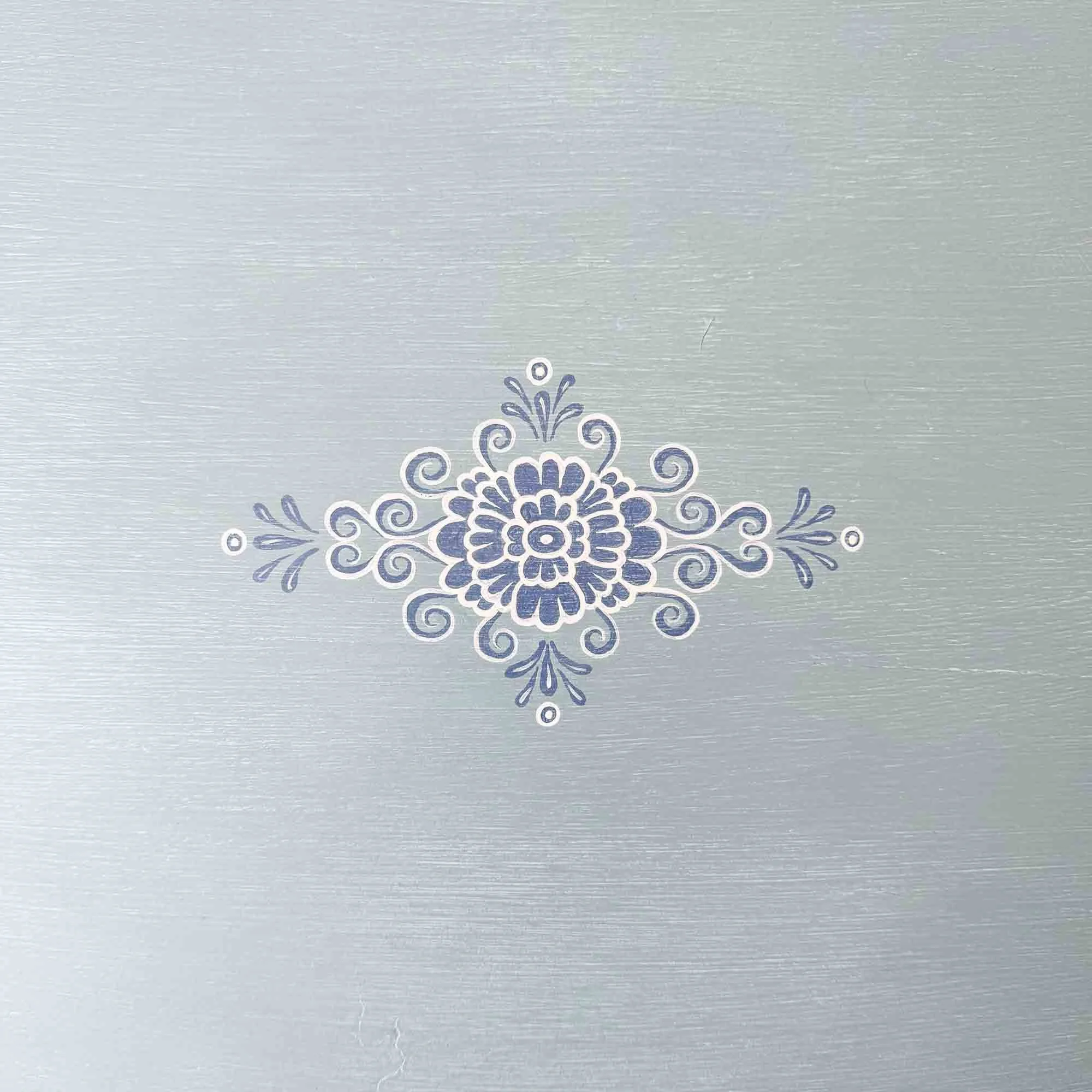 blue painted oval barley twist table-3.jpg