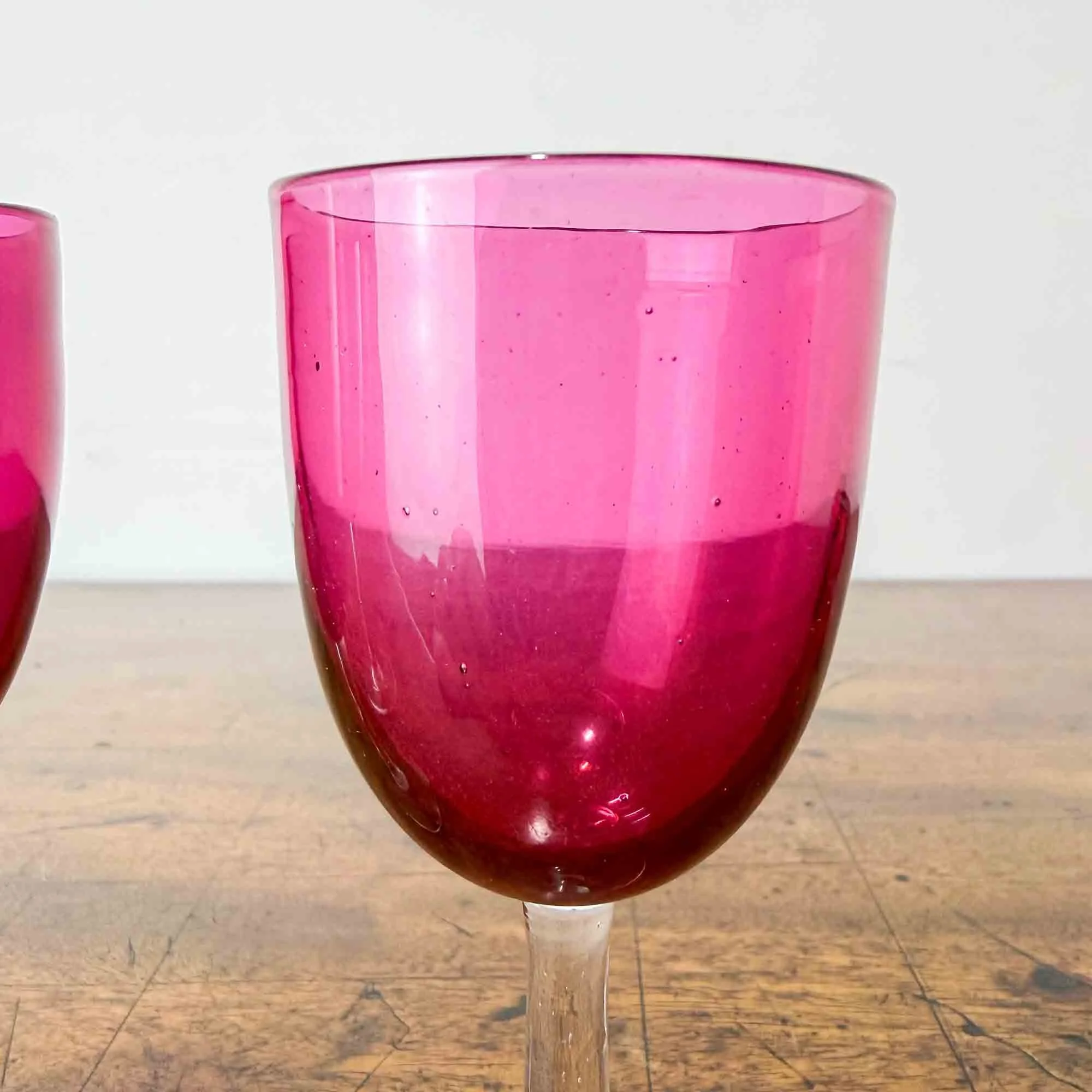 set of three victorian cranberry glass sherry glasses-2.jpg