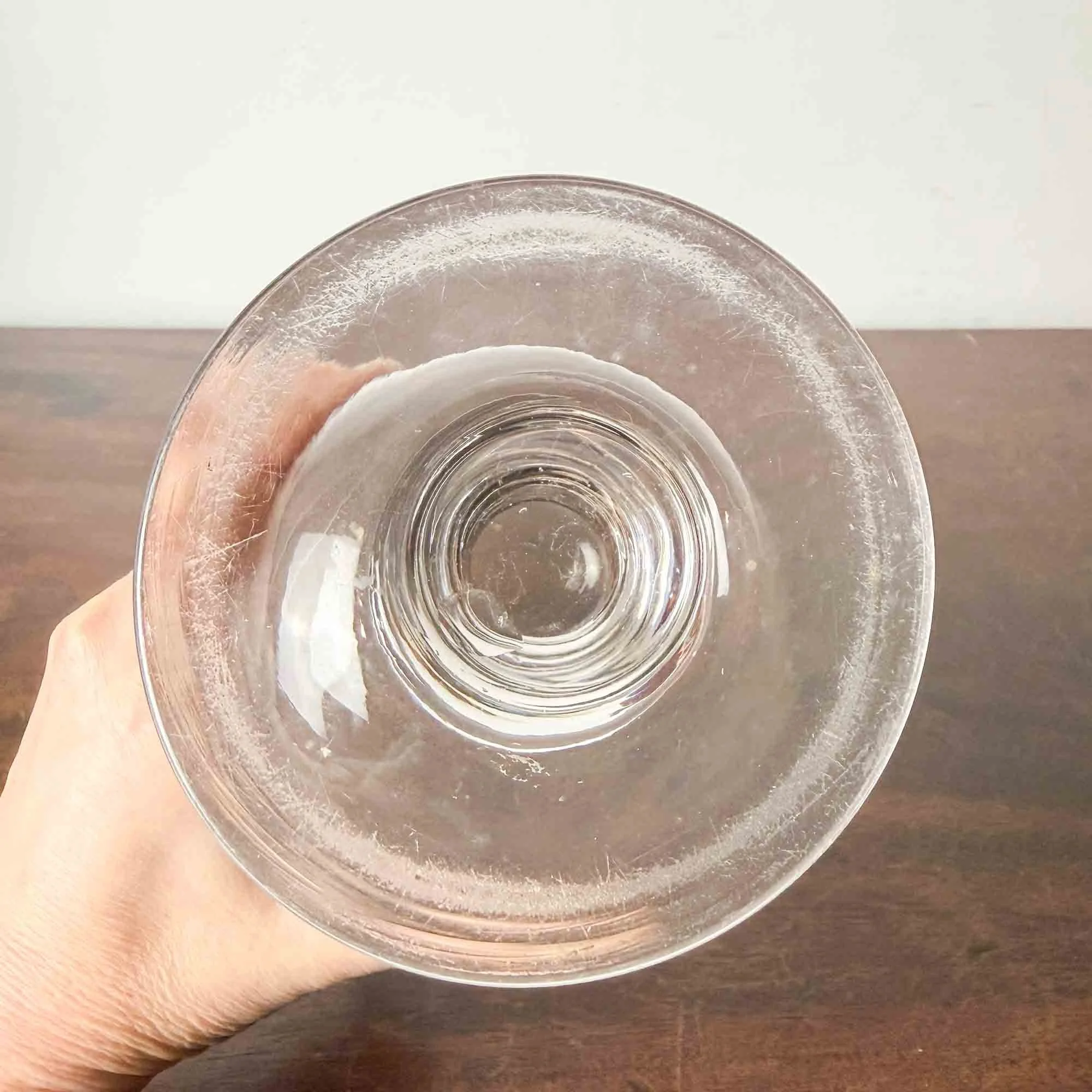 antique glass celery vase