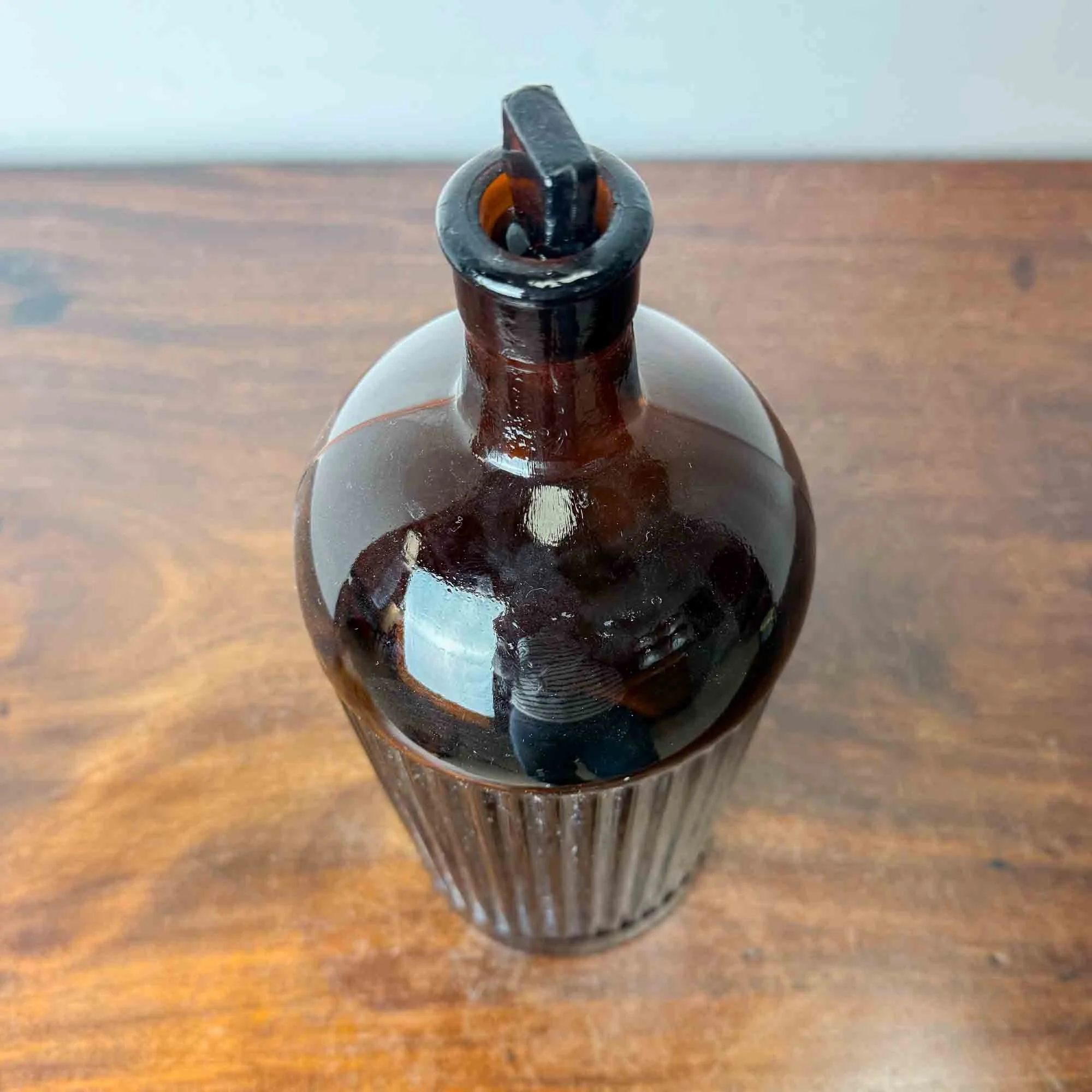 vintage brown glass bottle-3.jpg