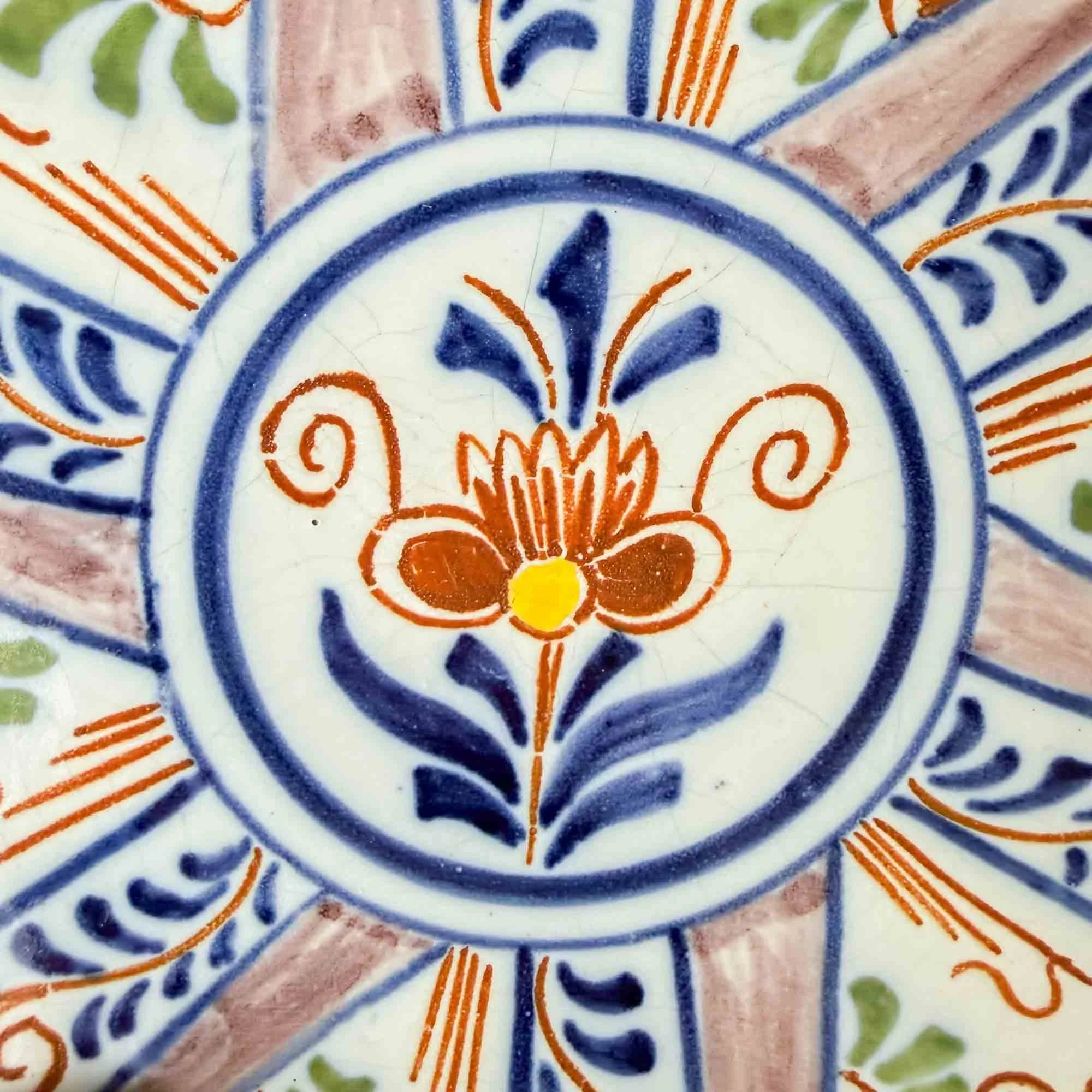 antique delft plate
