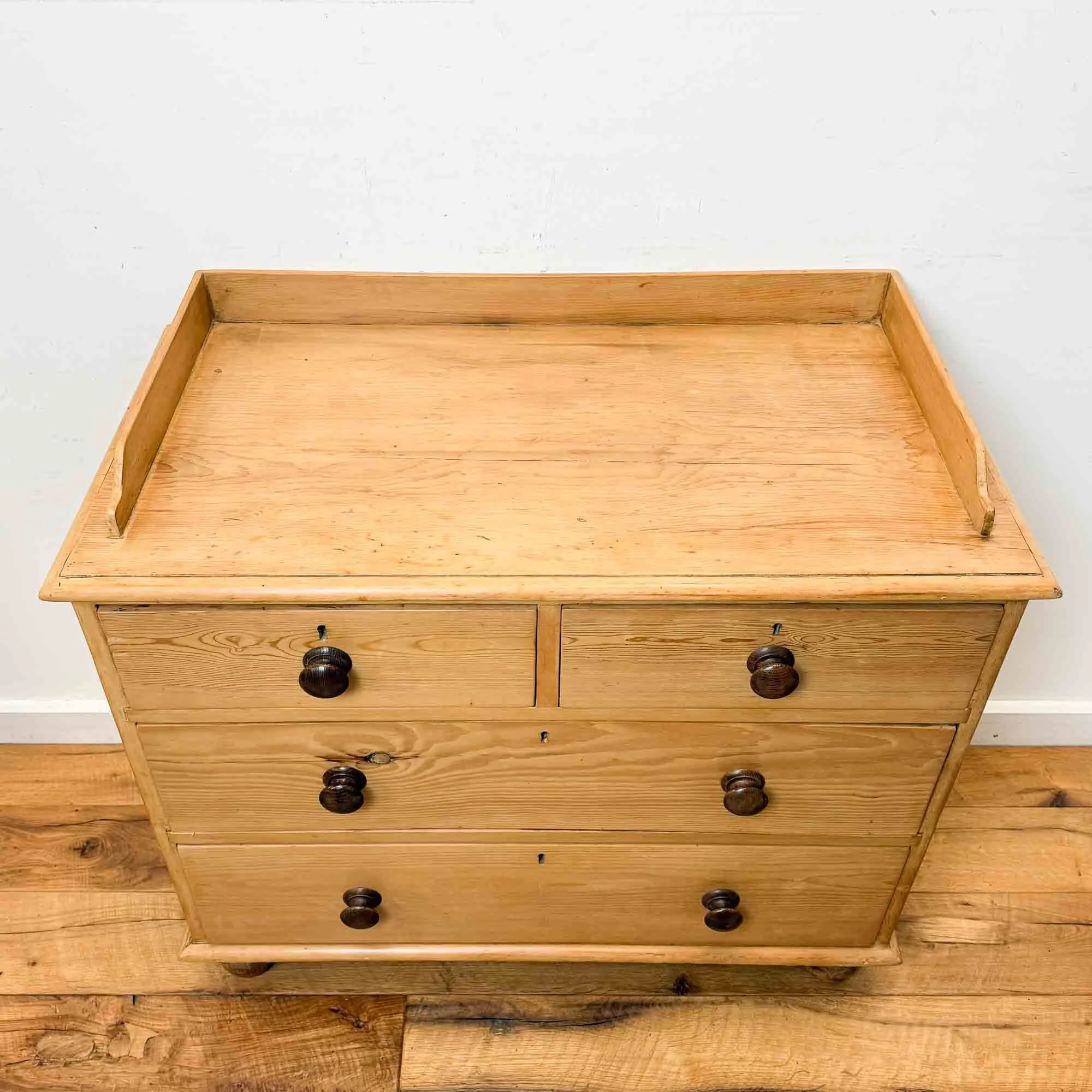victorian pine chest of drawers