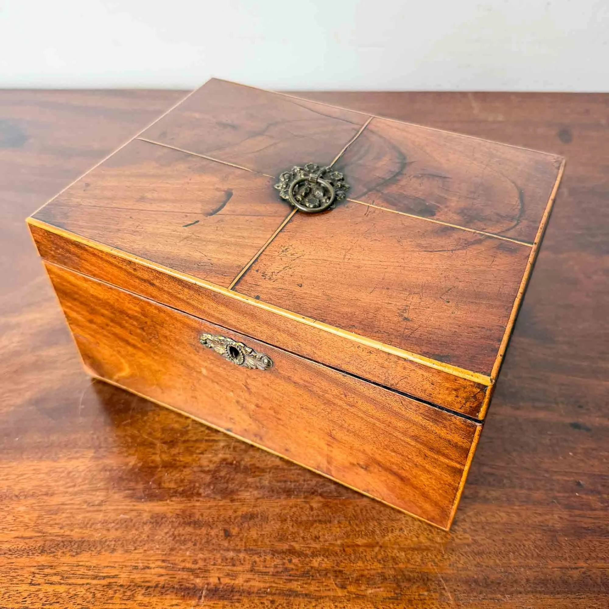 Antique Mahogany Work Box