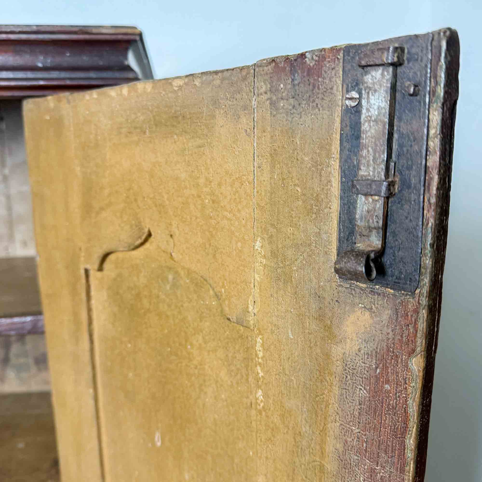 antique pine painted mid height cupboard-3.jpg