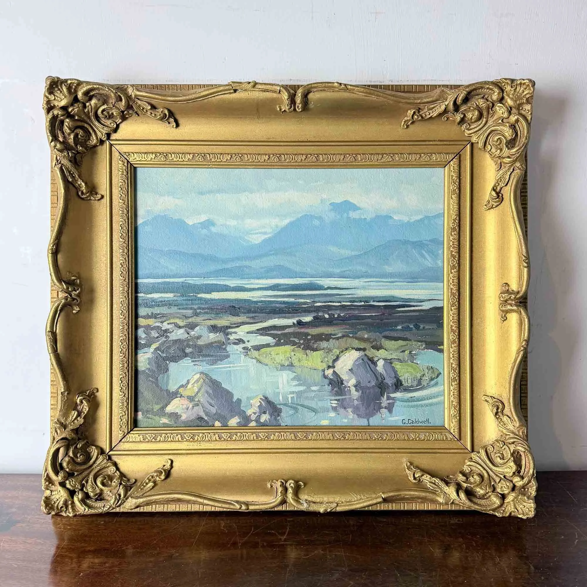 C Caldwell irish landscape painting