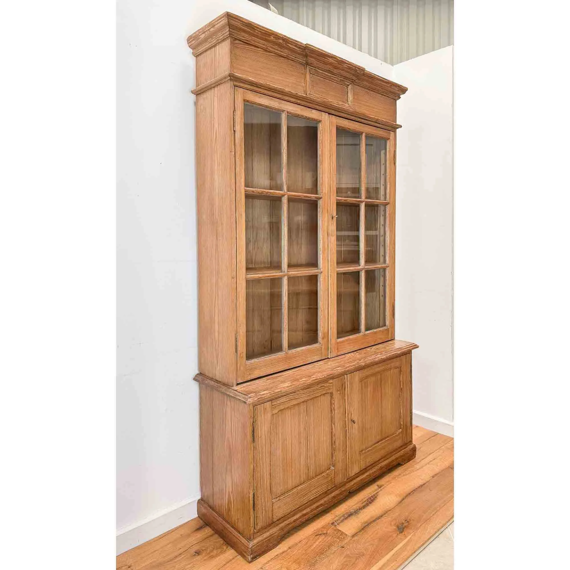 antique pitch pine bookcase.jpg