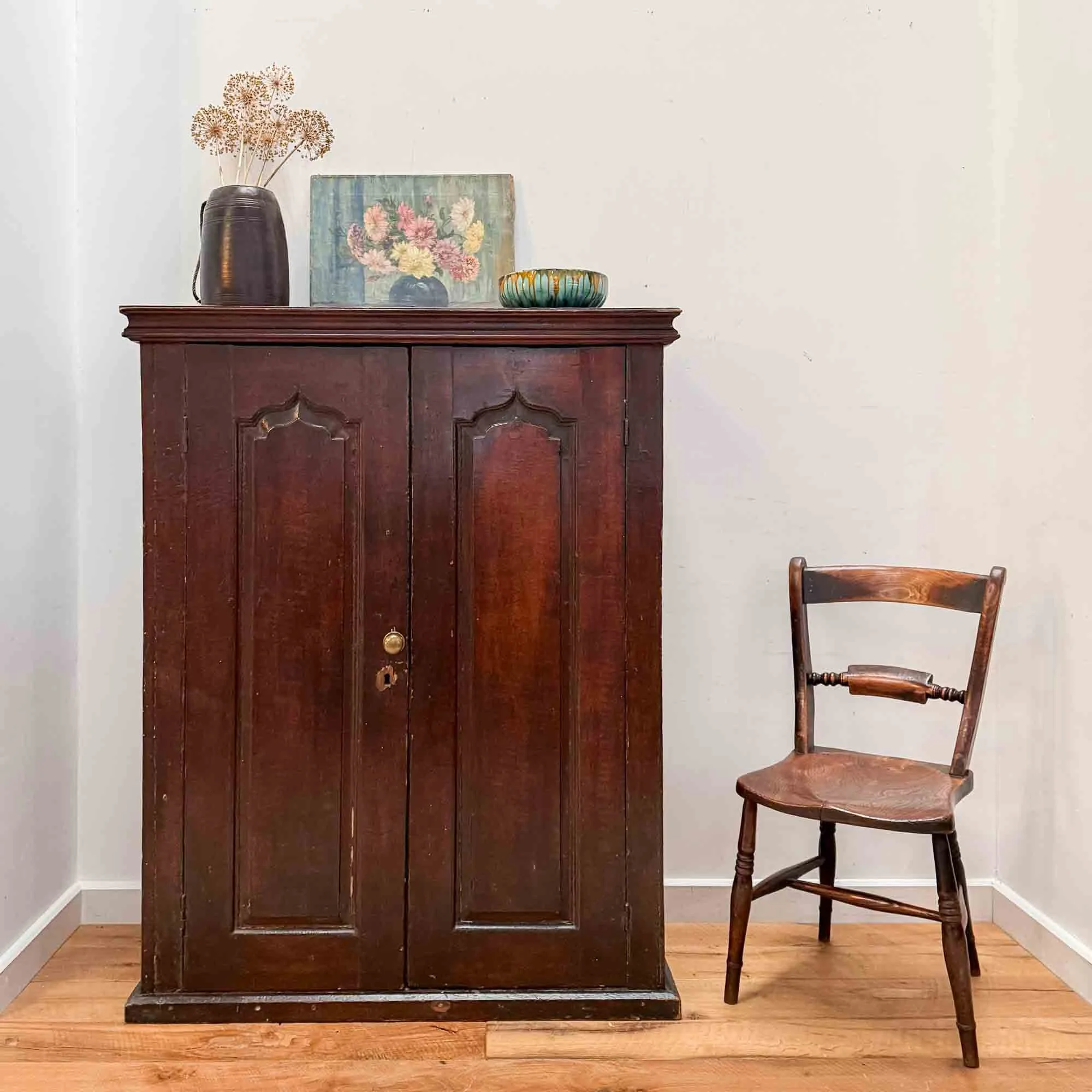 mid height scumbled pine cupboard-2.jpg