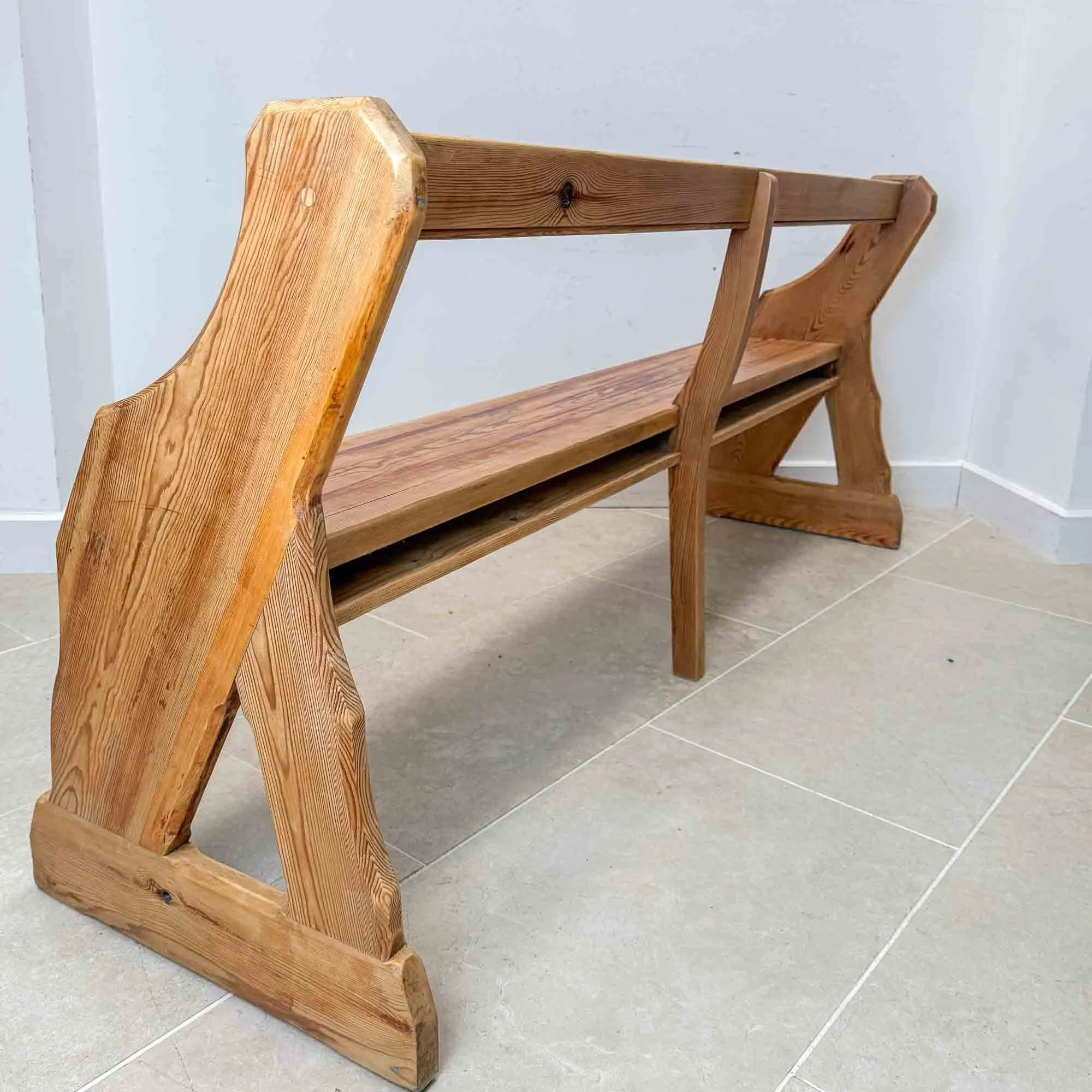antique pitch pine pew-4.jpg