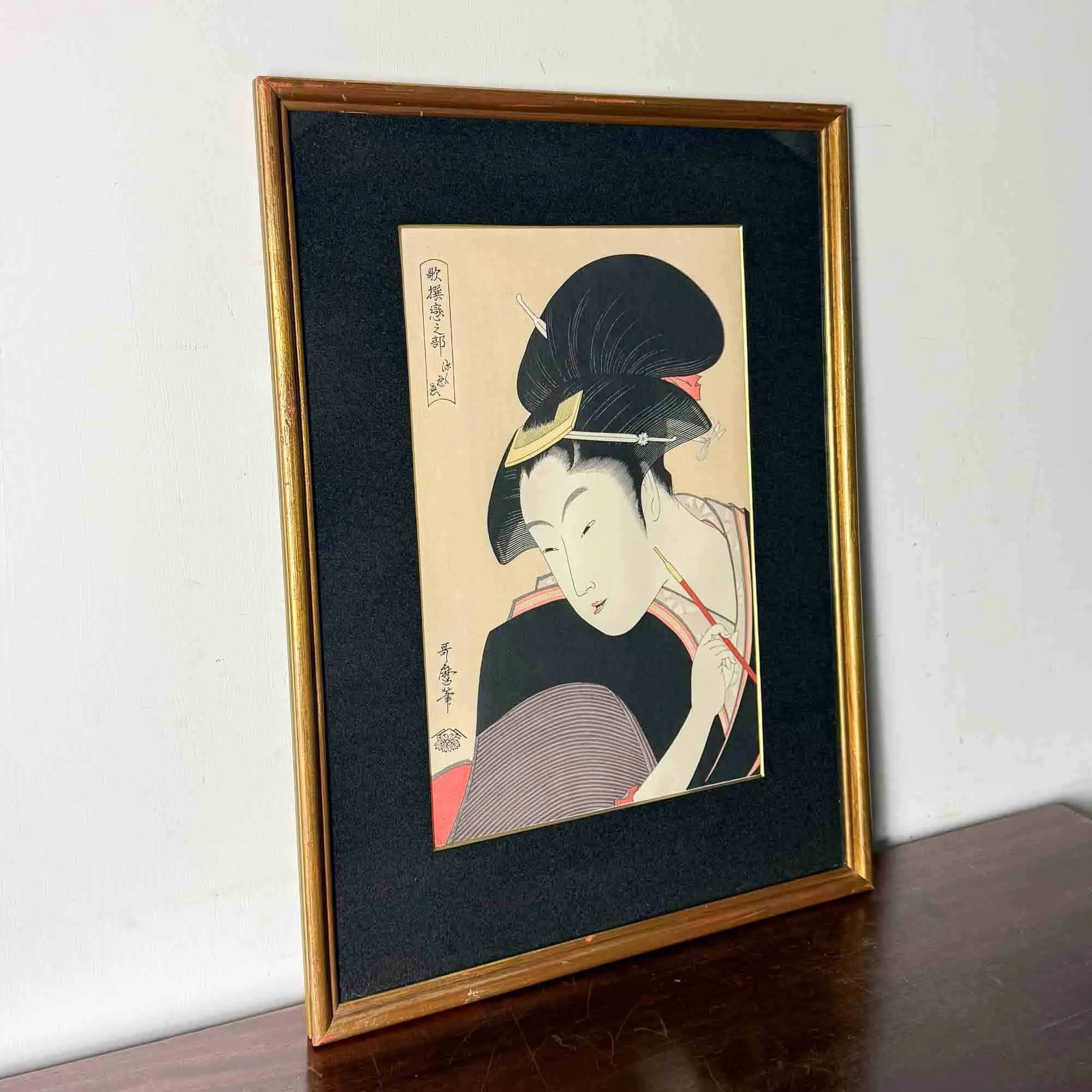 Japanese Woodblock Print by Kitagawa Utamaro