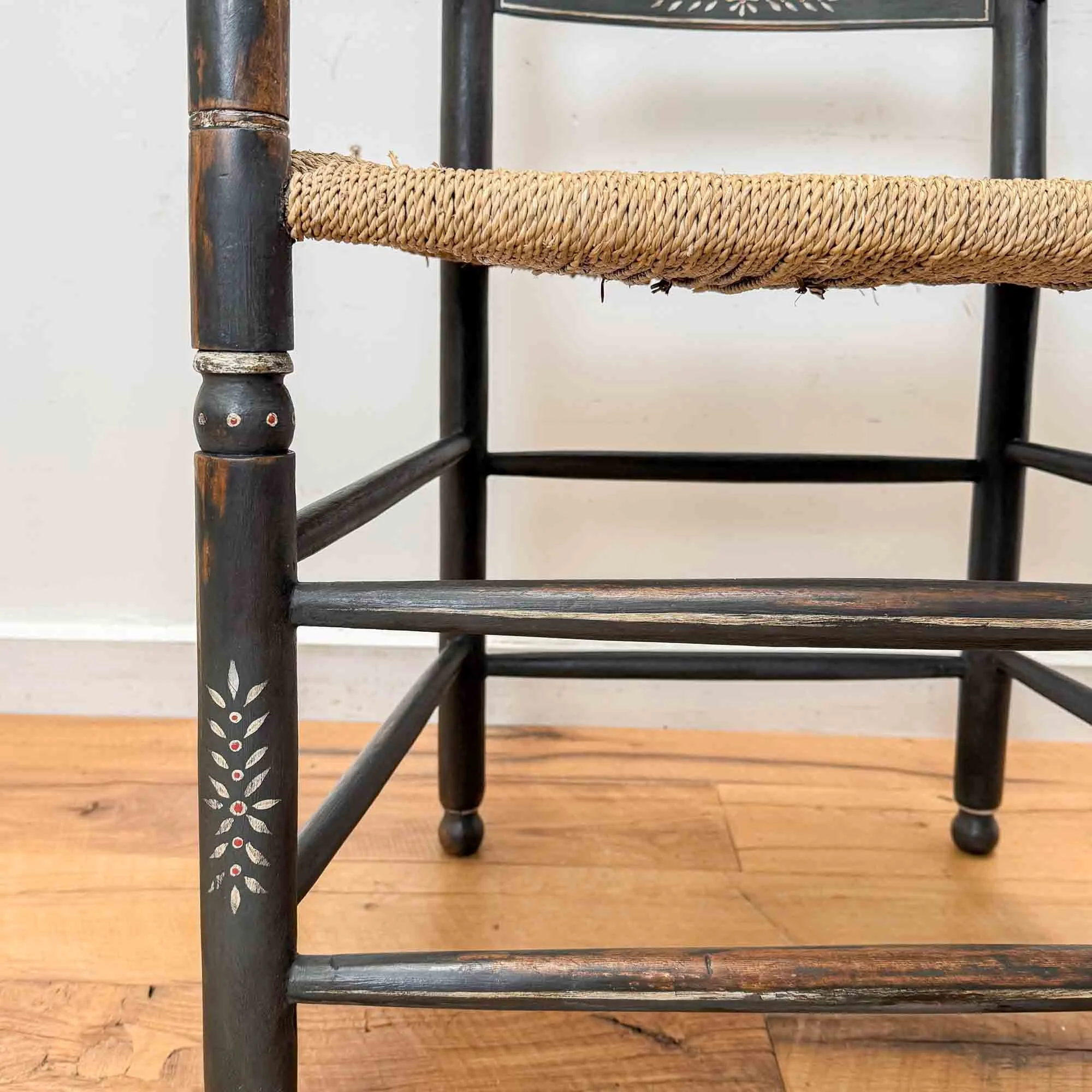 black and white folk art painted chair-8.jpg