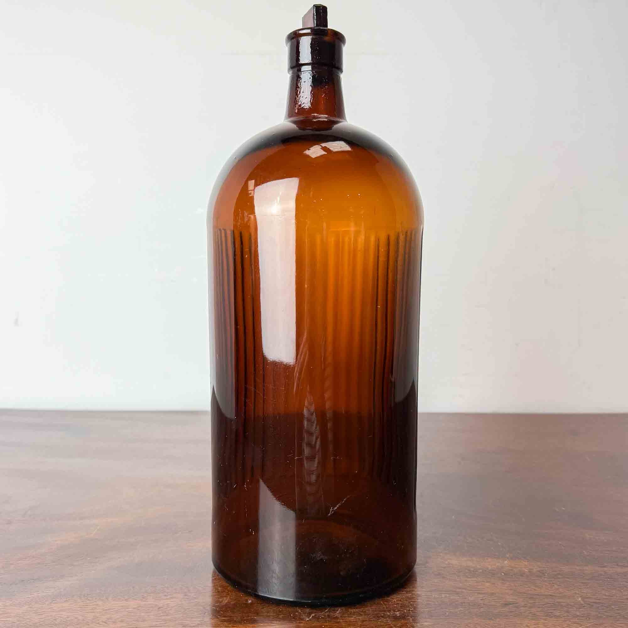 vintage brown glass bottle-4.jpg