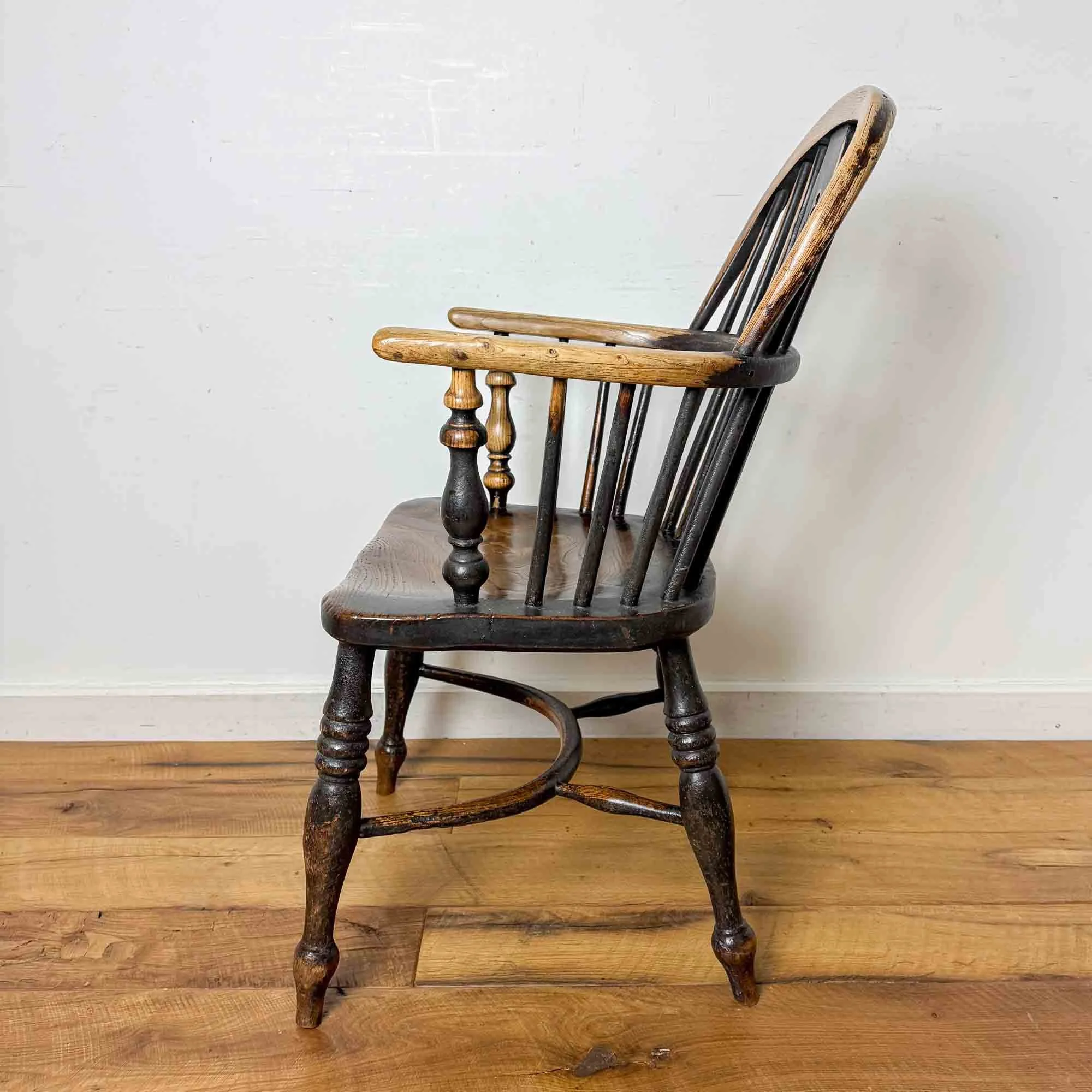 antique ash and elm windsor chair