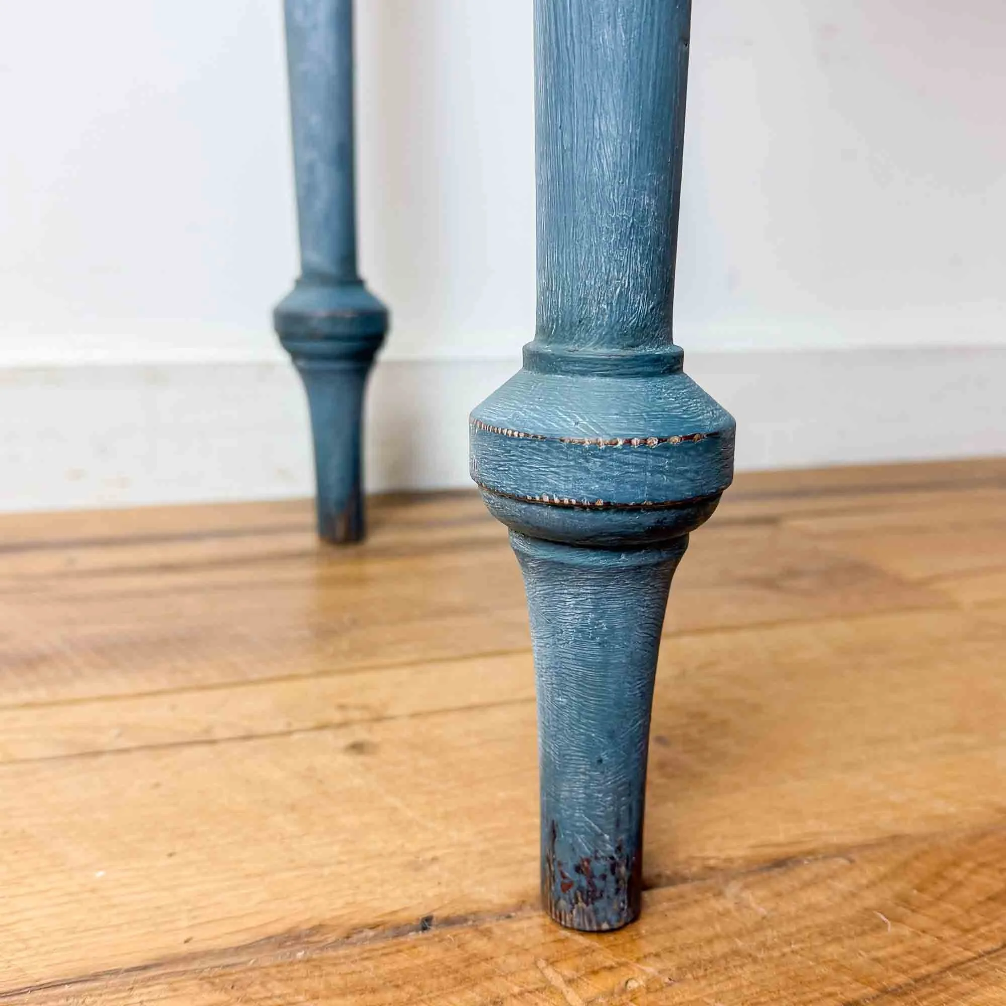 antique pine blue painted table-2.jpg