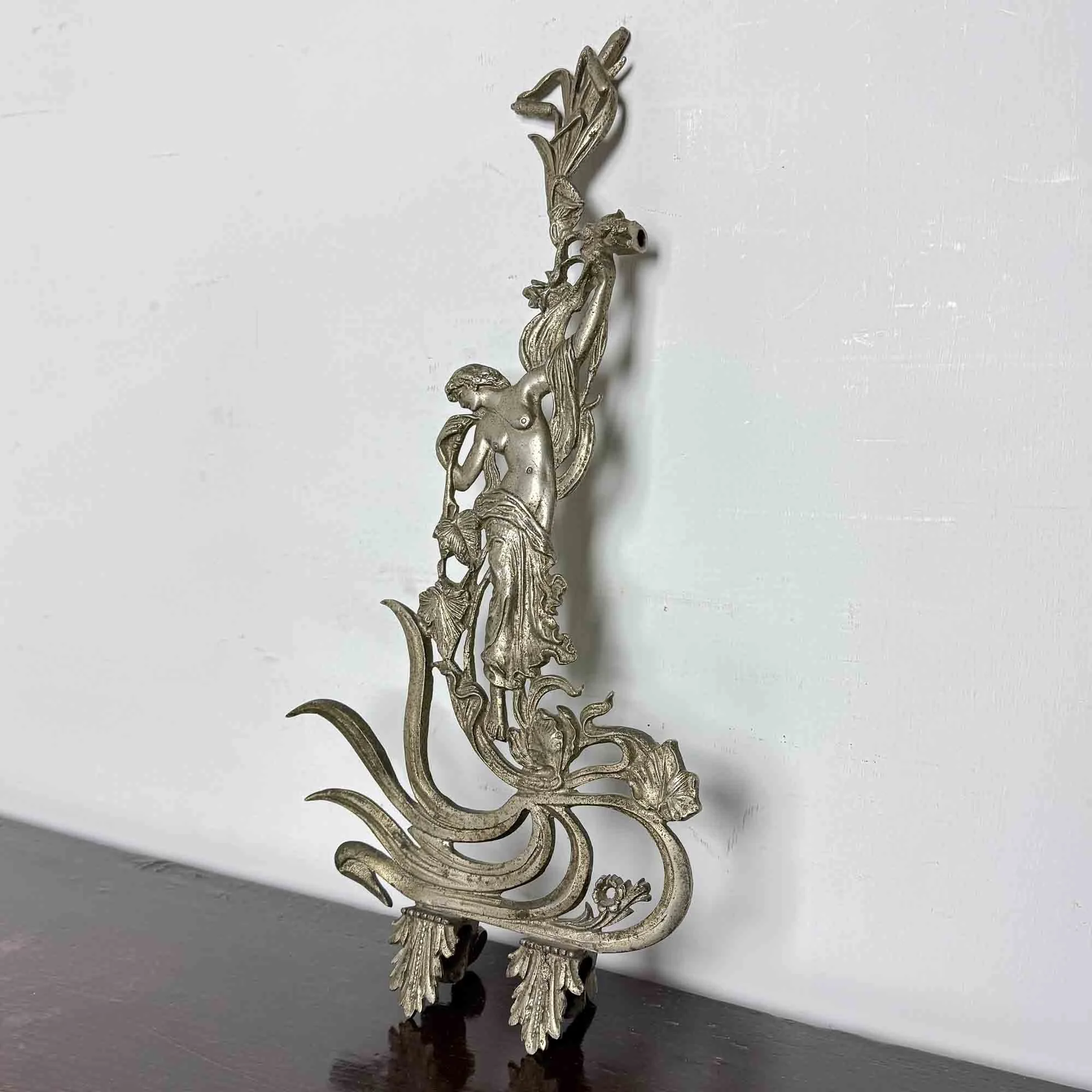 French art nouveau style metal finial