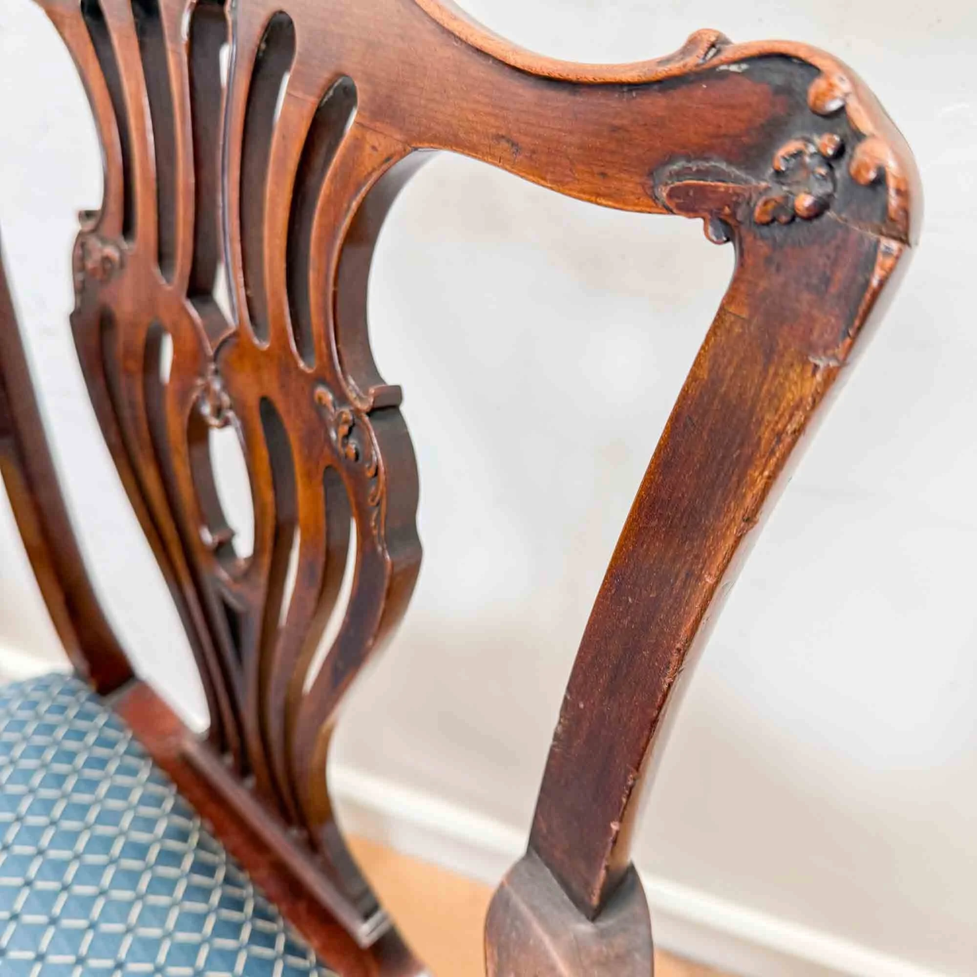 pair of antique mahogany chippendale style chairs-6.jpg