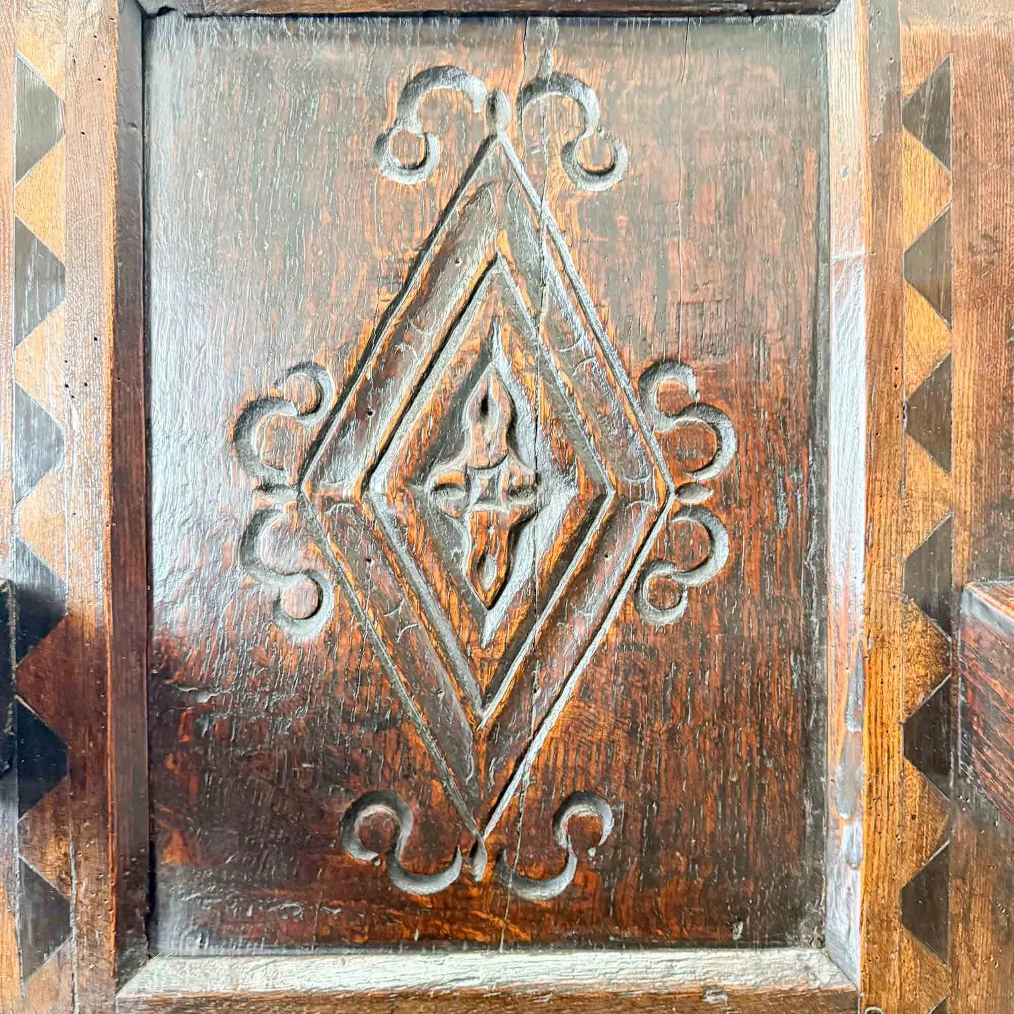 Antique Charles II Yorkshire Oak Wainscot Chair