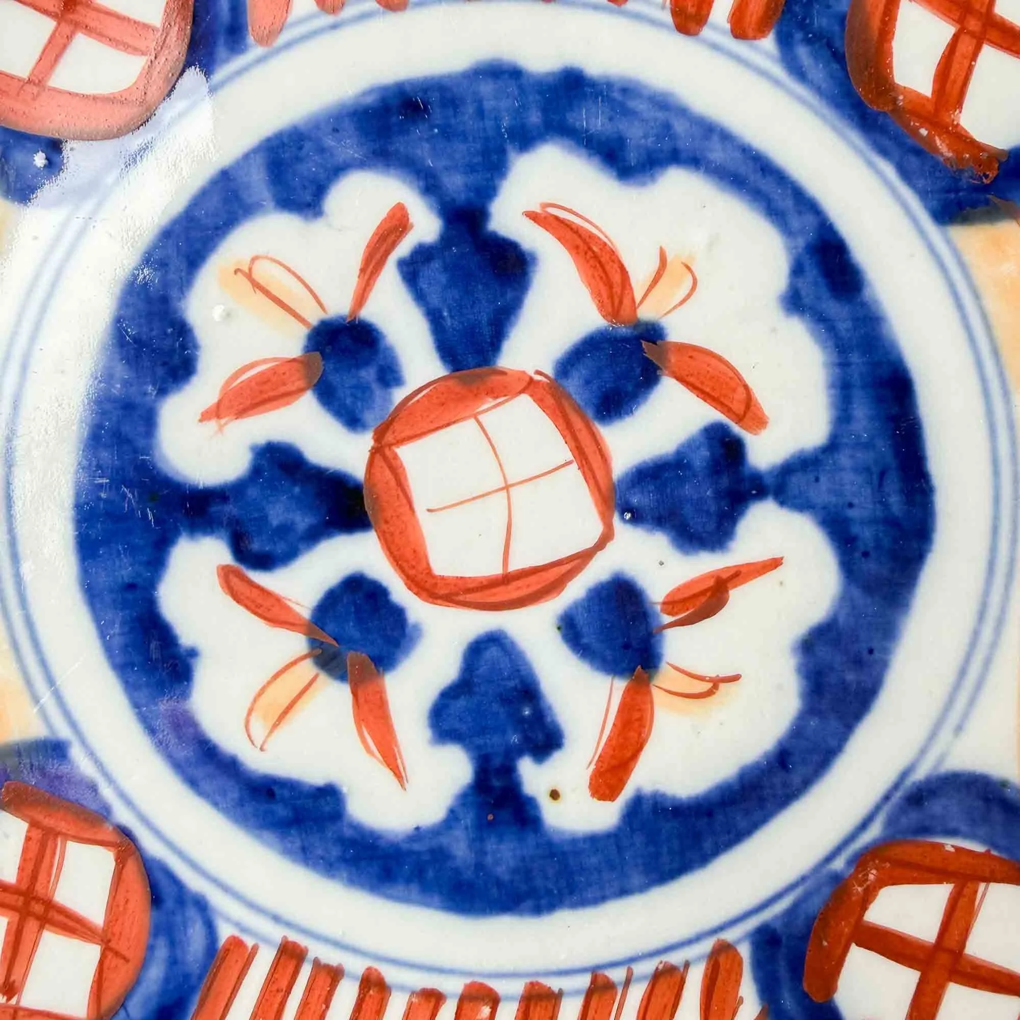 large antique japanese imari plate (Copy)