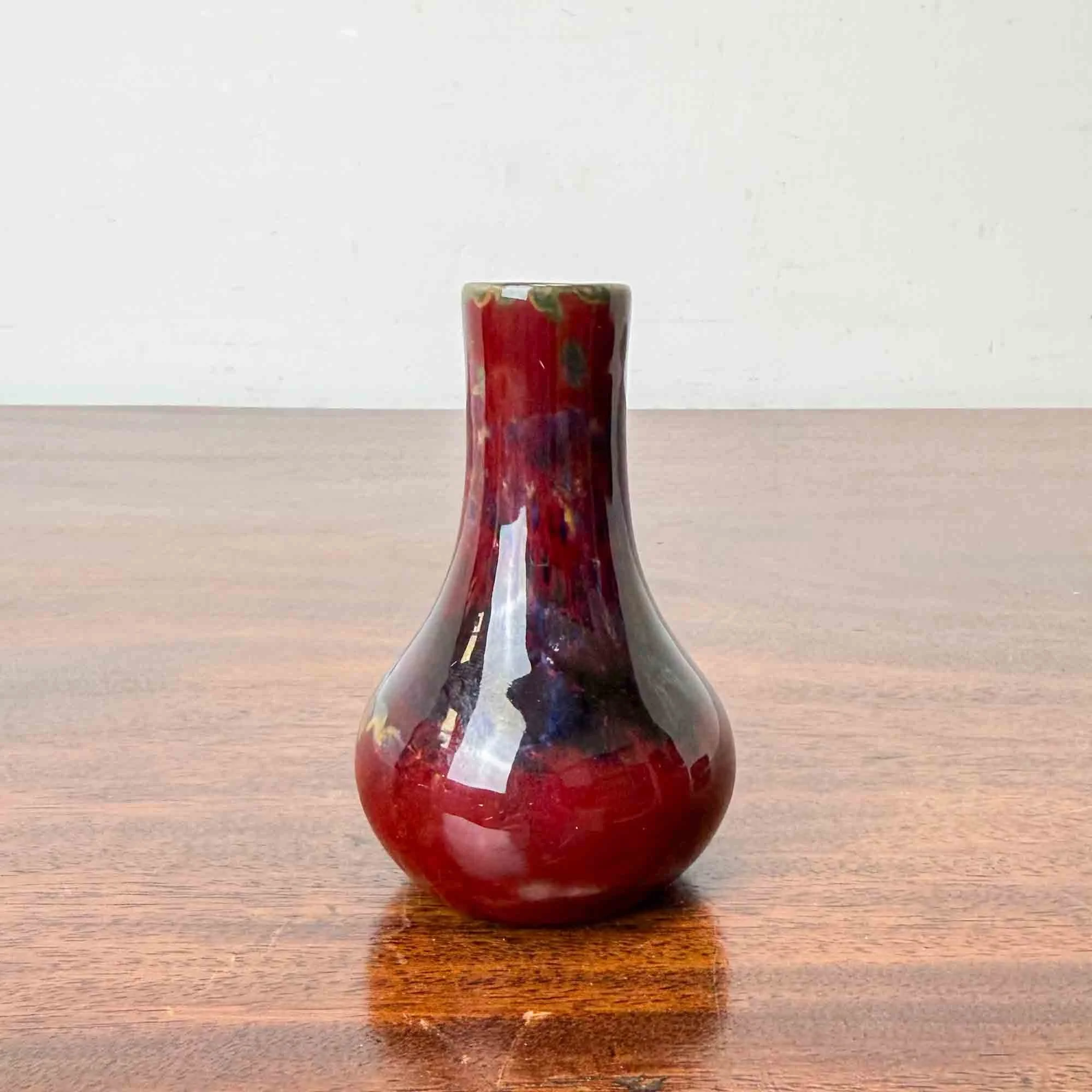 bernard moore miniature flambe vase
