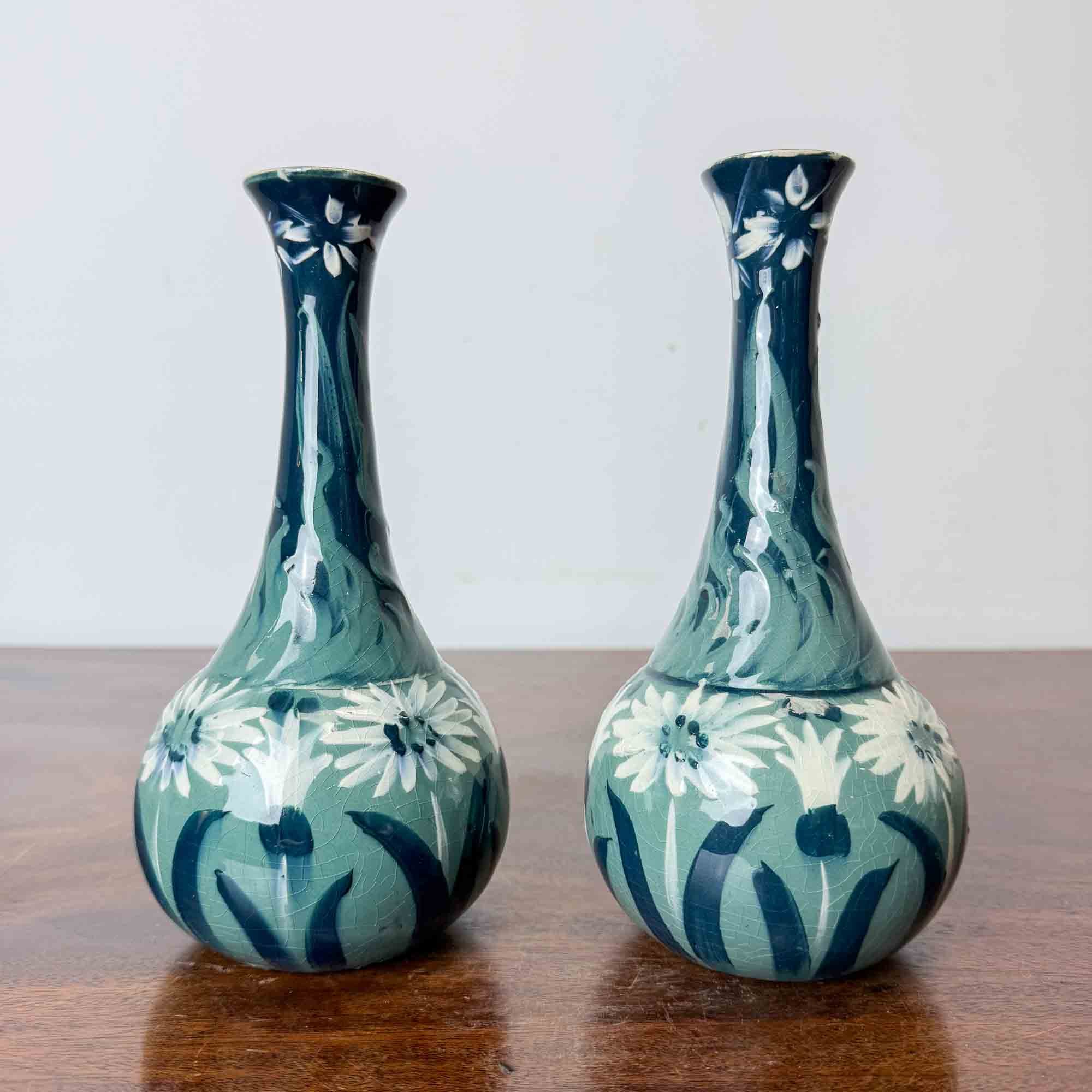 Pair of TG Green and Co ivanhoe ware vases