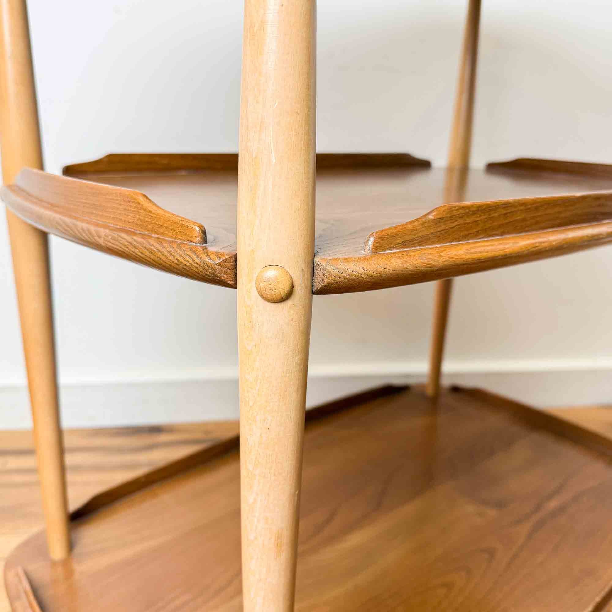 Vintage Ercol Model 458 Three Tier Trolley