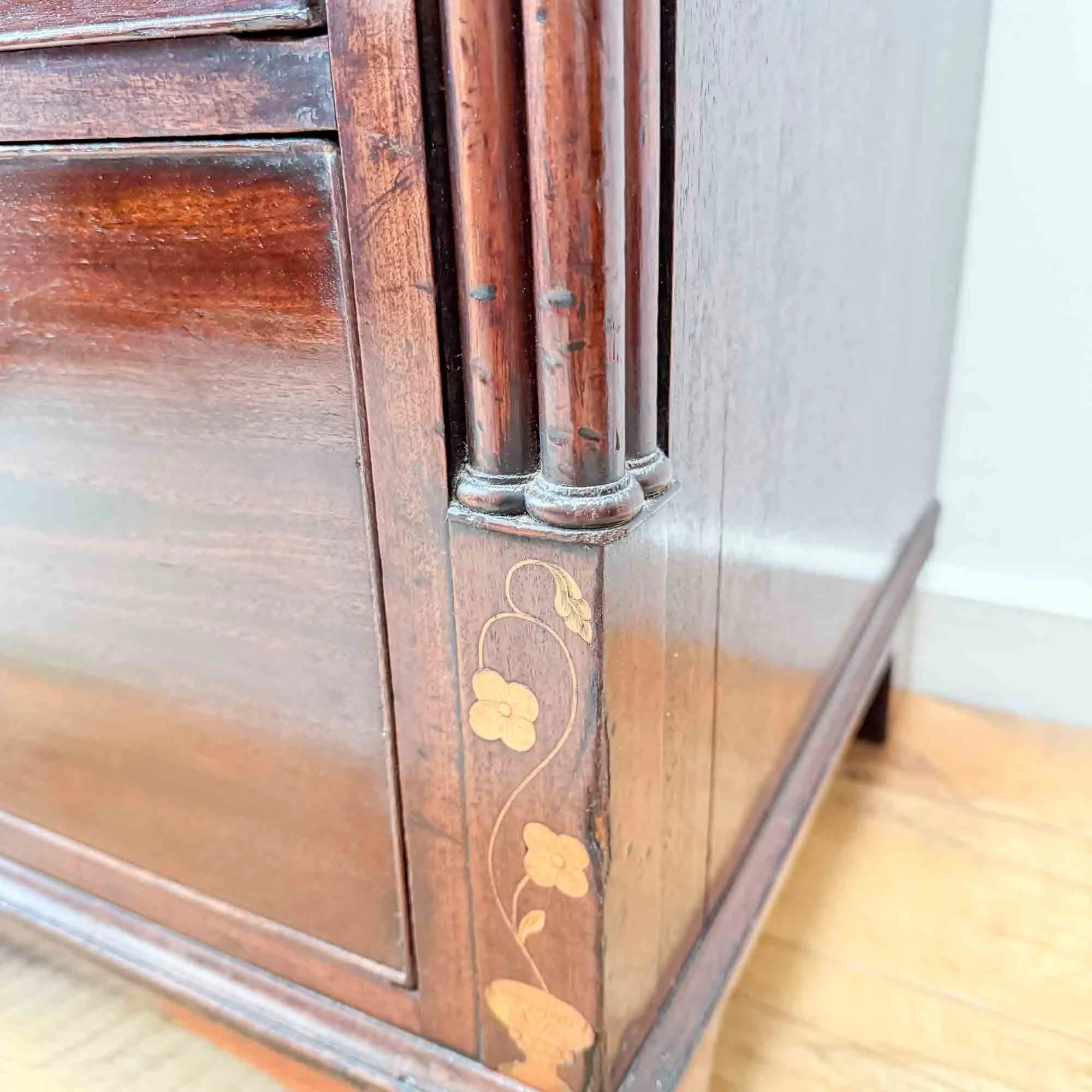 georgian inlay and penwork mahogany chest of drawers-17.jpg