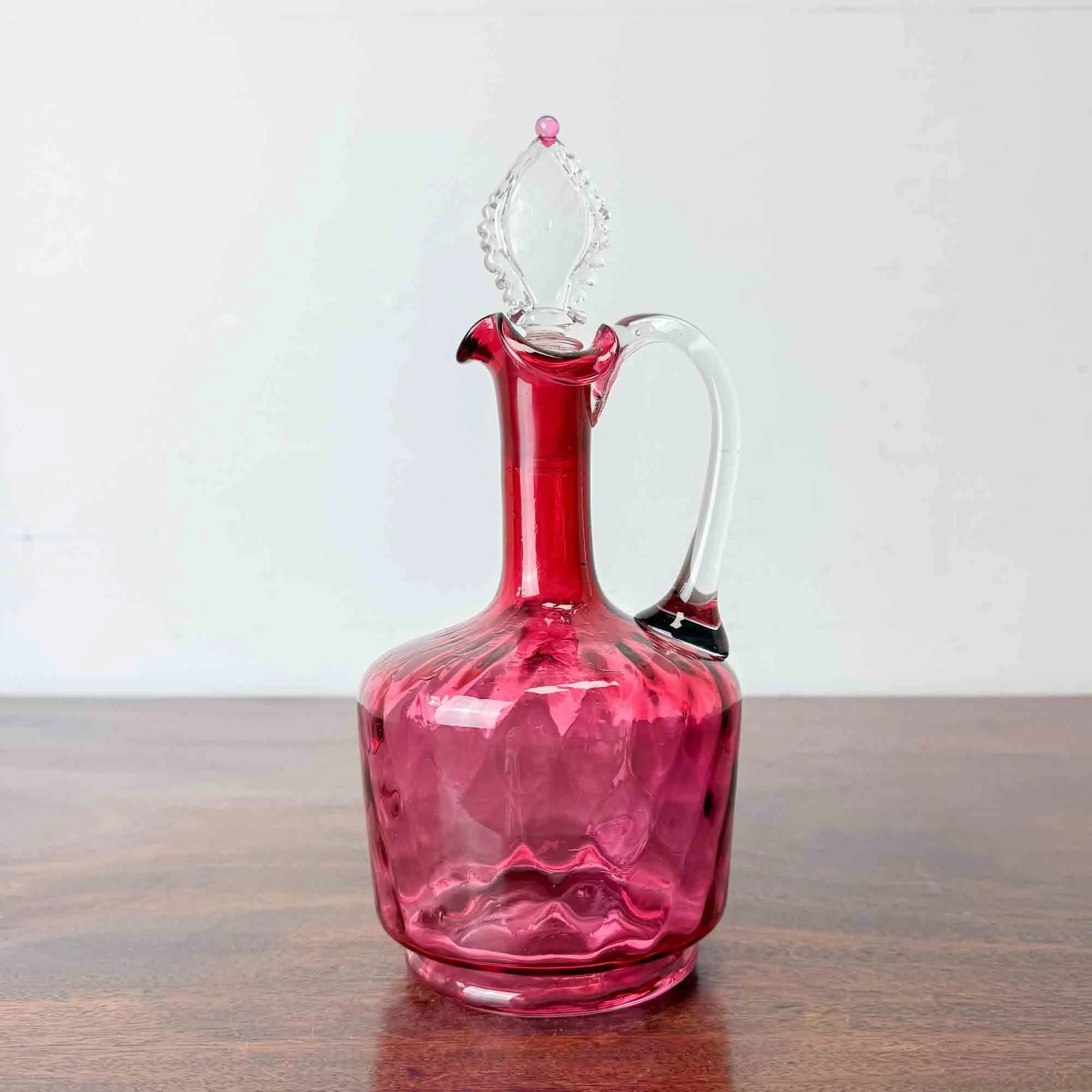 Antique Cranberry Glass Decanter
