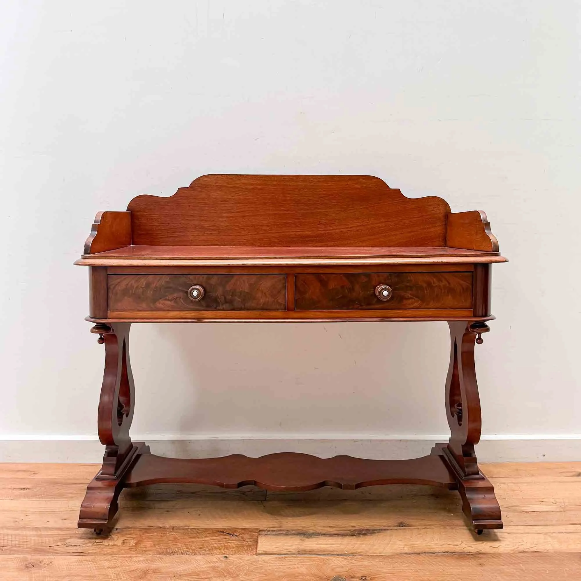 victorian mahogany console table