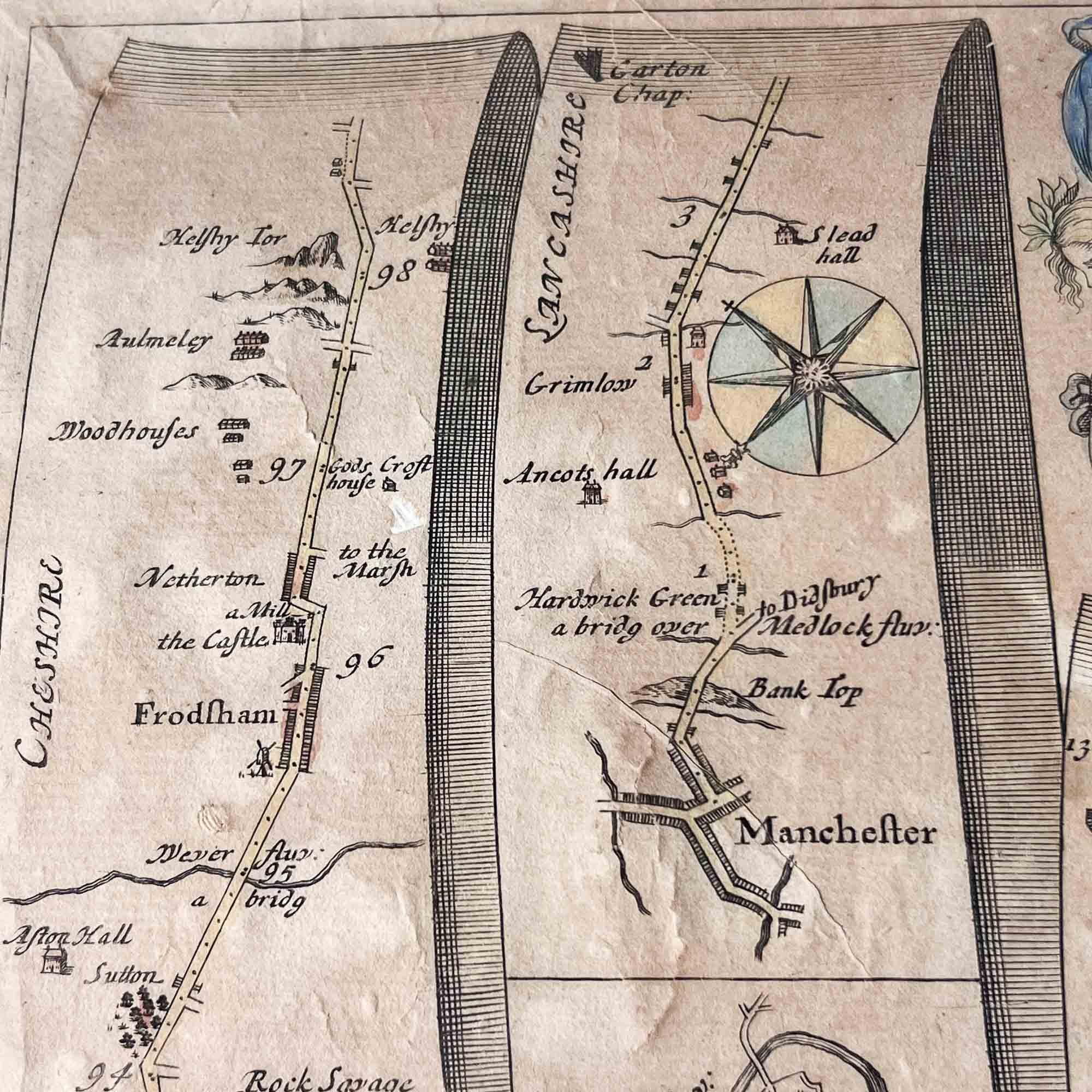 seventeenth century John Ogilby road map