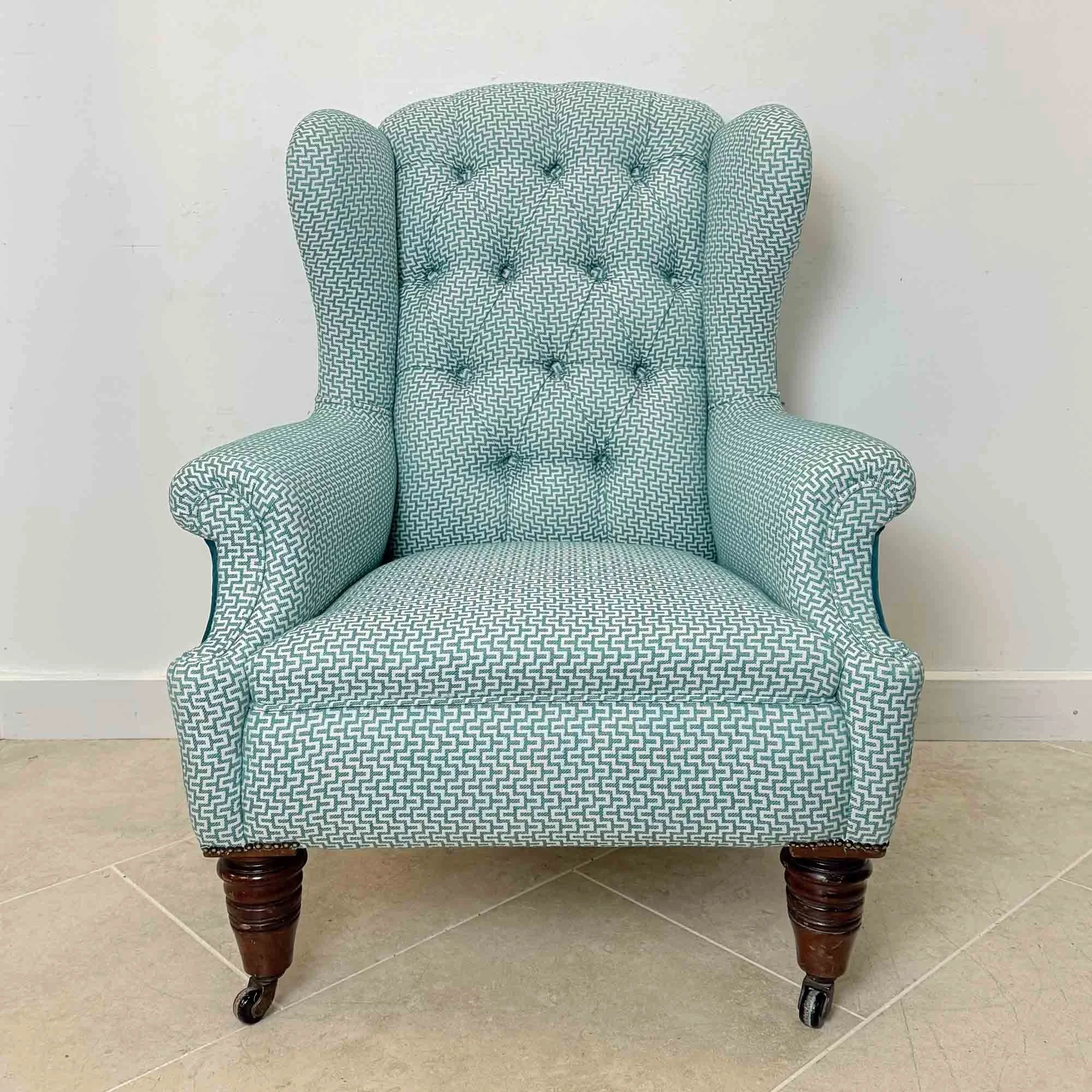 Victorian Wingback Armchair