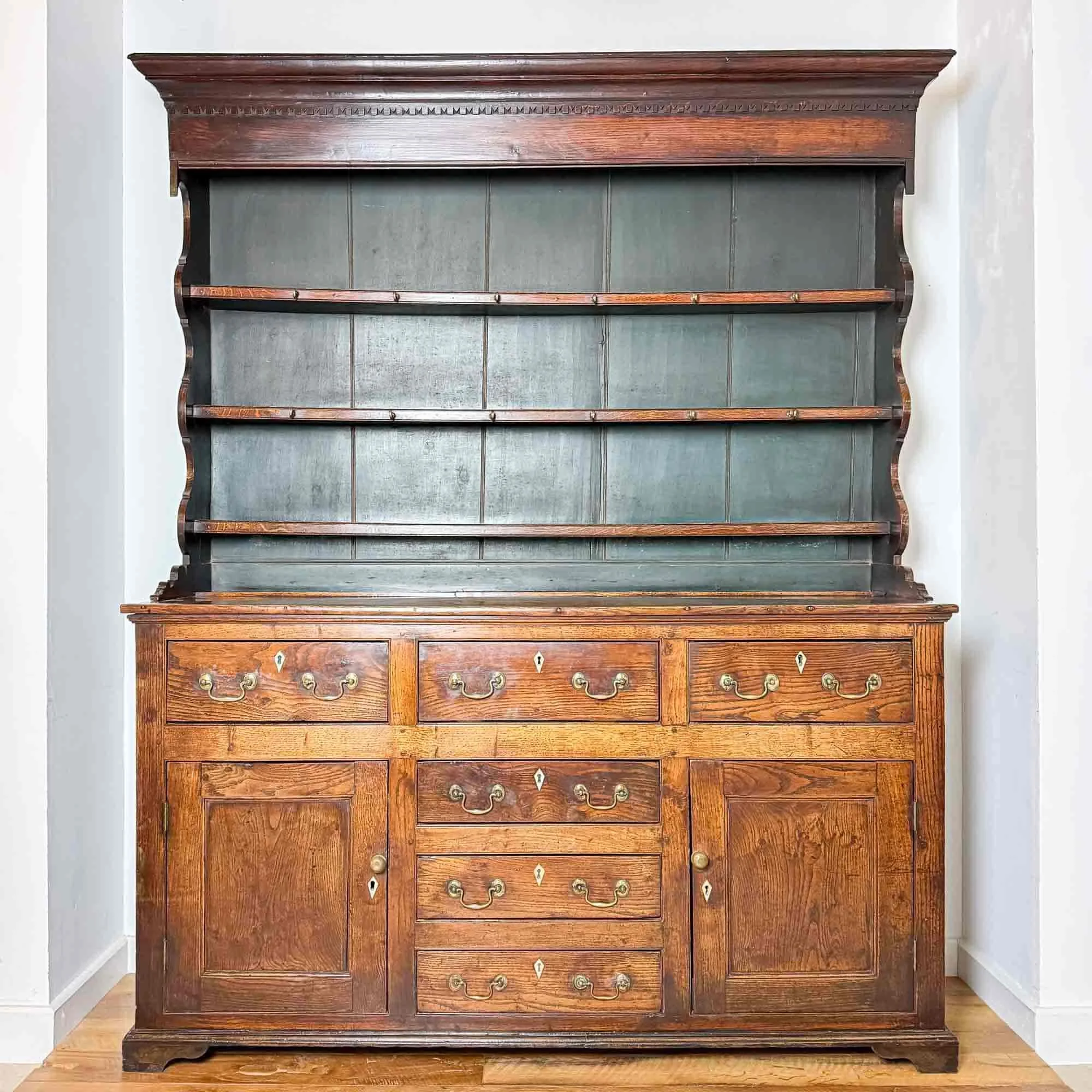 antique elm dresser