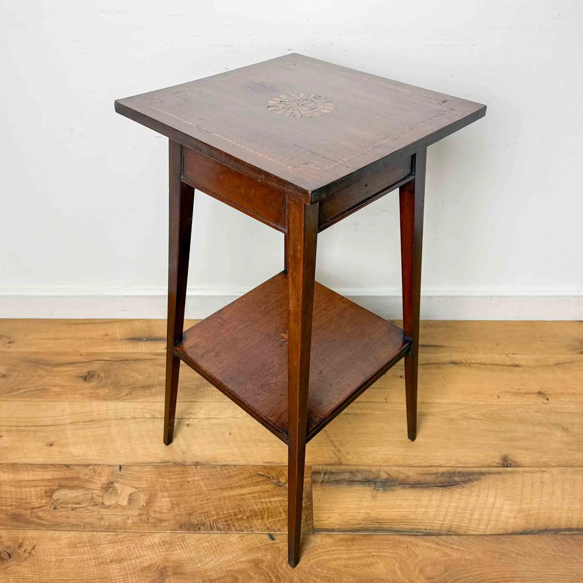 edwardian lamp table lift up lid