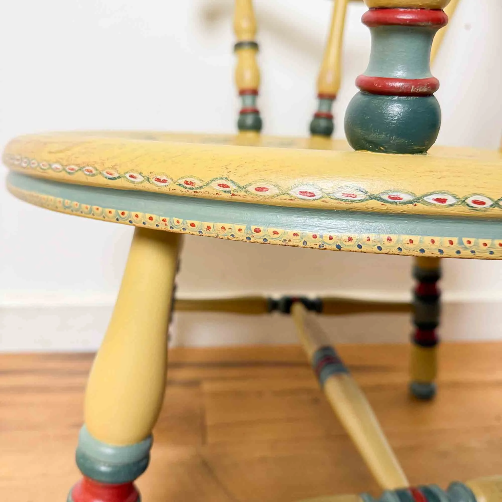 yellow folk art painted chair-16.jpg